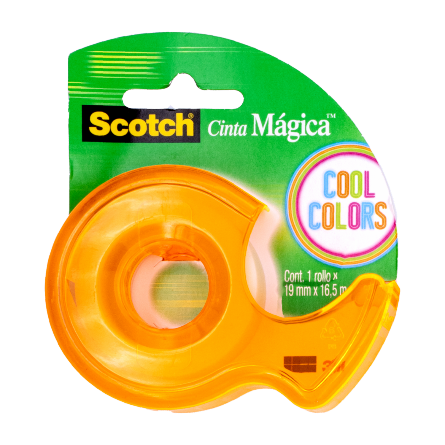 Cinta Tape De Colores De Alta Resistencia SCOTCH 19Mmx16.5M