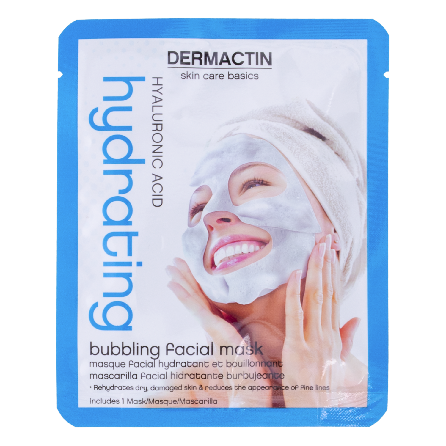 Mascarilla Facial De Burbujas Con Ácido Hialurónico DERMACTIN-TS 20 G