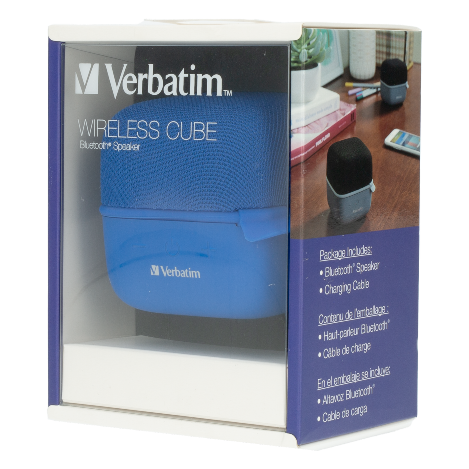 Altavoz Cube VB70226 VERBATIM Azul