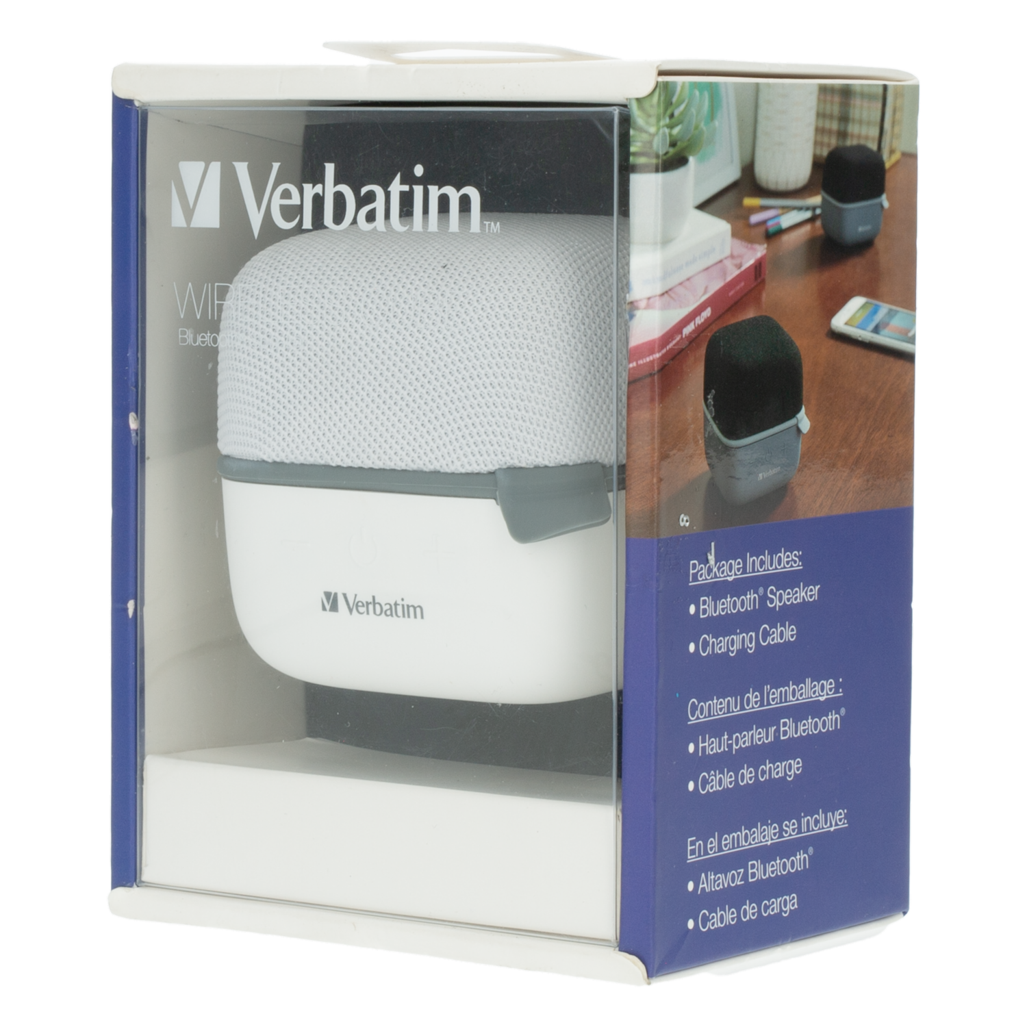 Altavoz Cube VB70227 VERBATIM Blanco