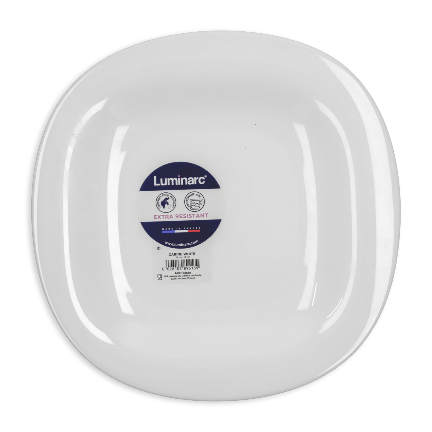 Plato Pando Blc-Carine-Tempered. LUMINARC De 26 Cm