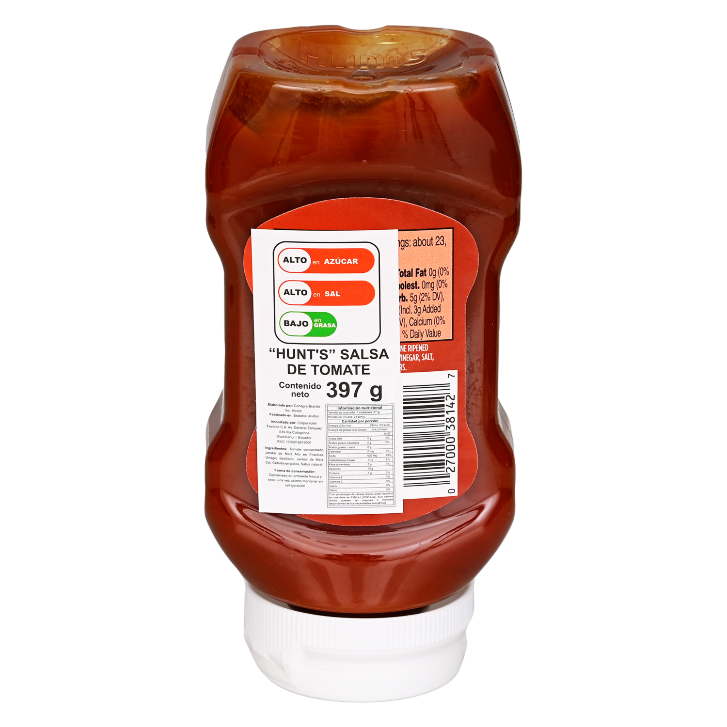 Salsa De Tomate Clásica HUNT’S 397 G