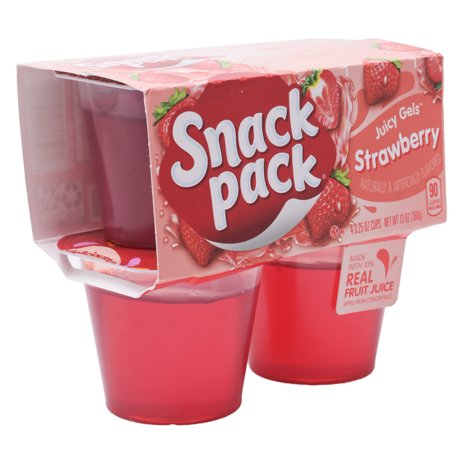 Pack De Gelatina Sabor Strawberry HUNT’S 4 X 92 Gr