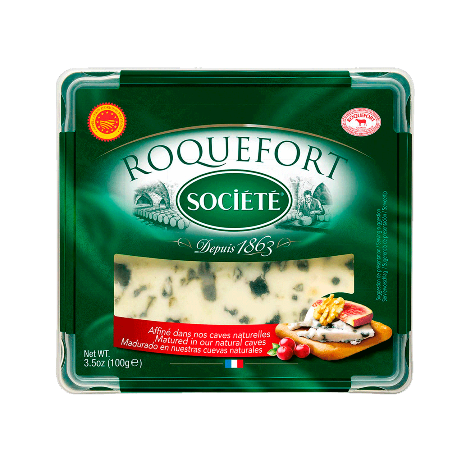 Queso Azul Roquefort Fundido SOCIÉTÉ 100 G