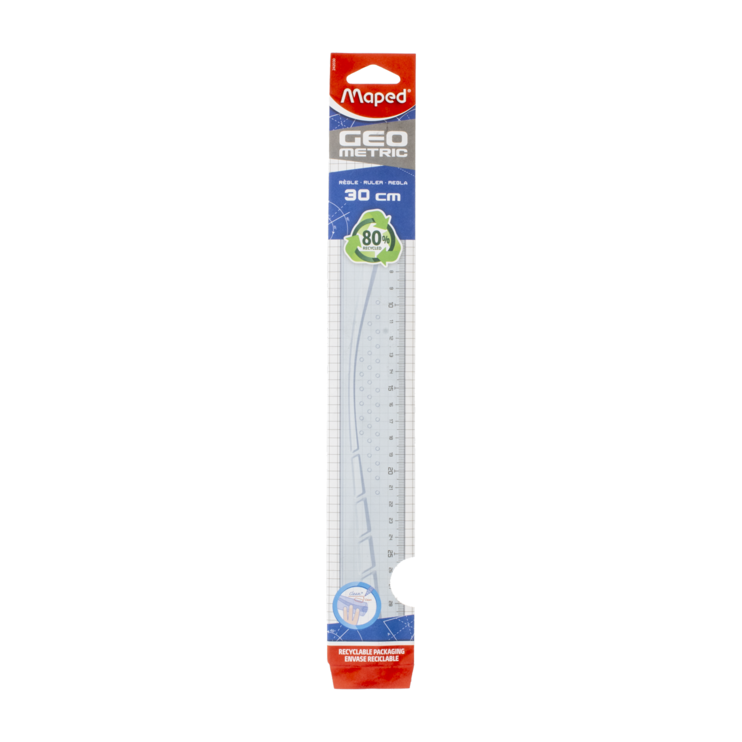 Regla Geometrico 30 Cm MAPED Unidad