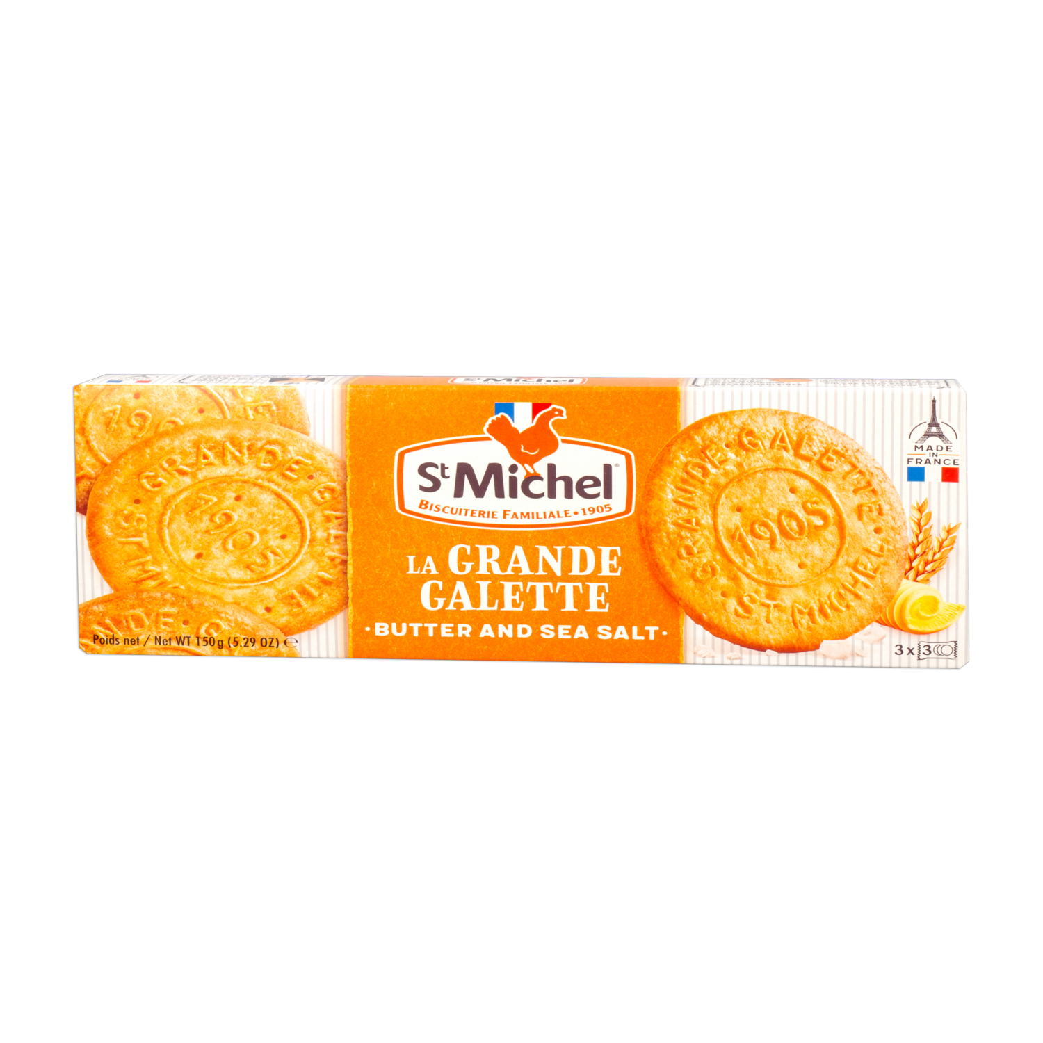 Galletas De Sal De Mantequilla Con Sal Marina ST MICHEL 150 g