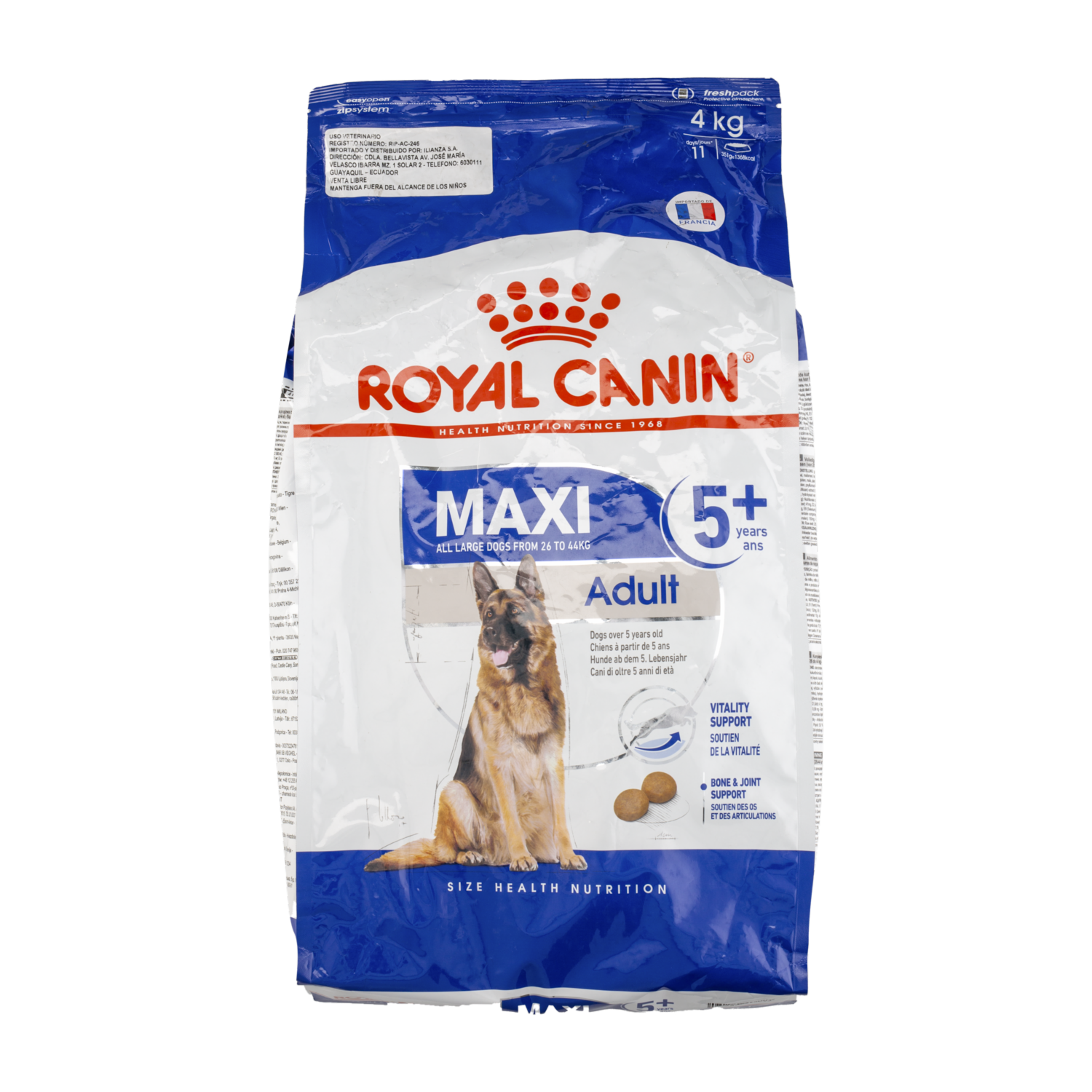Alimento Para Perros Maxi Adult 5+ ROYAL CANIN 4 Kg