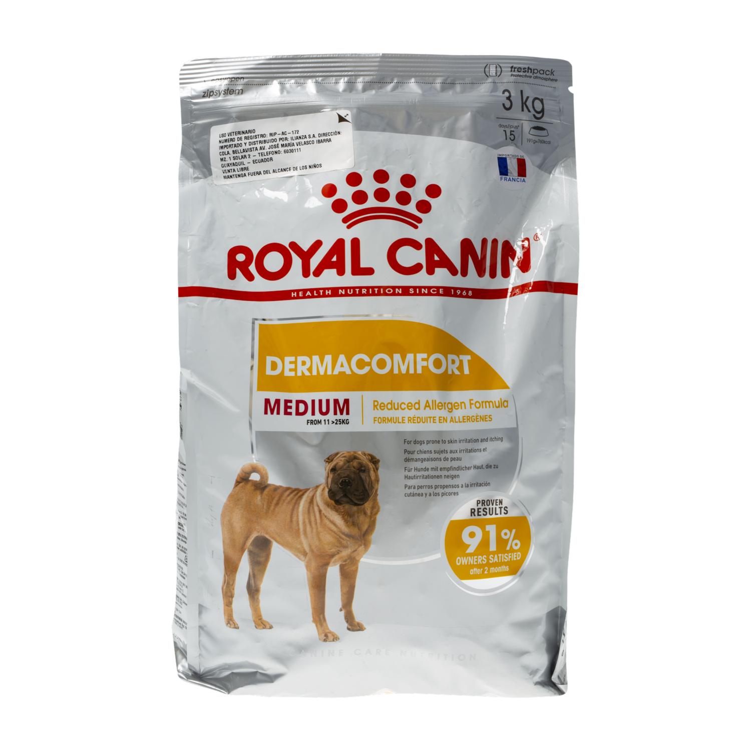 Alimento Para Perros Medium Dermacomfort ROYAL CANIN 3 Kg
