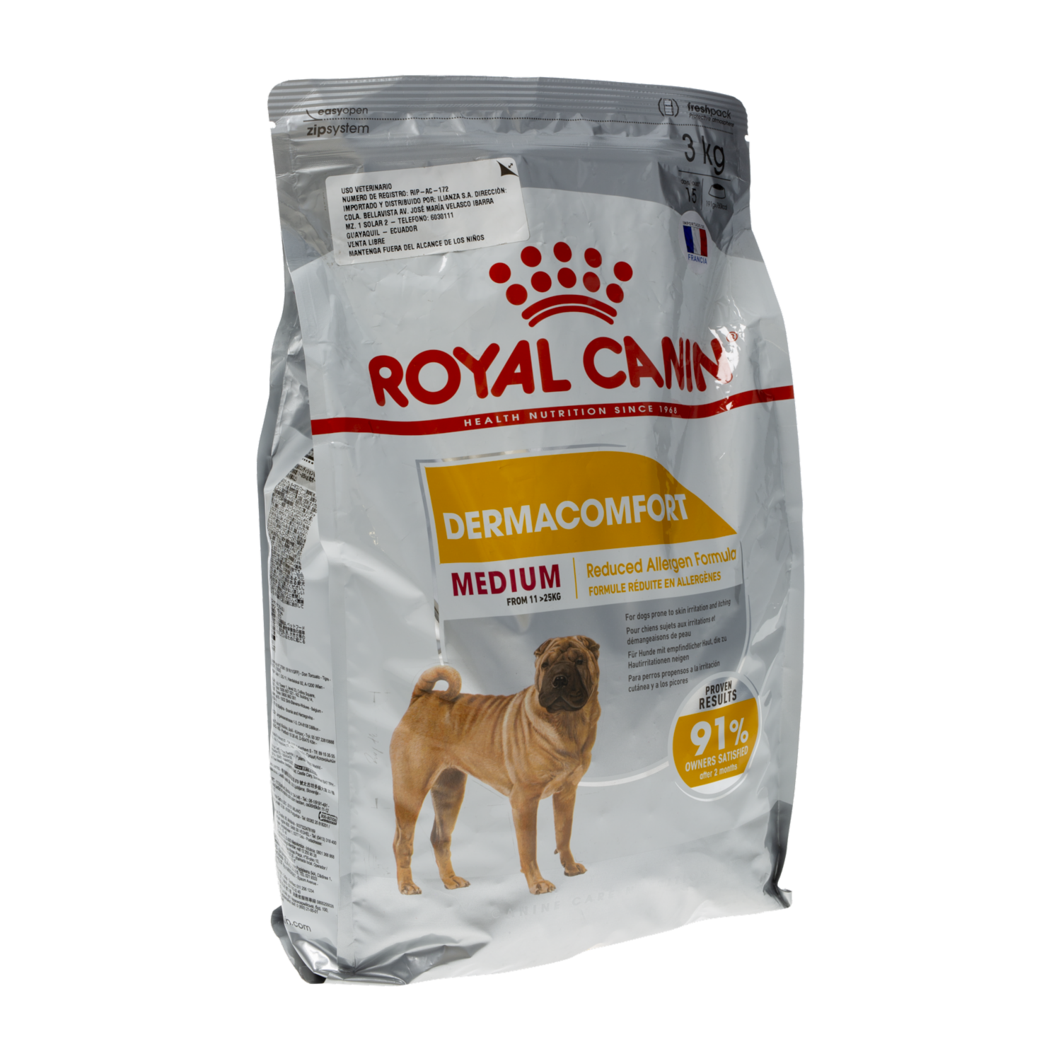 Alimento Para Perros Medium Dermacomfort ROYAL CANIN 3 Kg