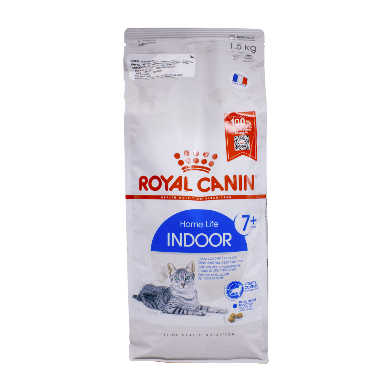 Alimento Para Gatos Indoor 7+ ROYAL CANIN 1.5 Kg