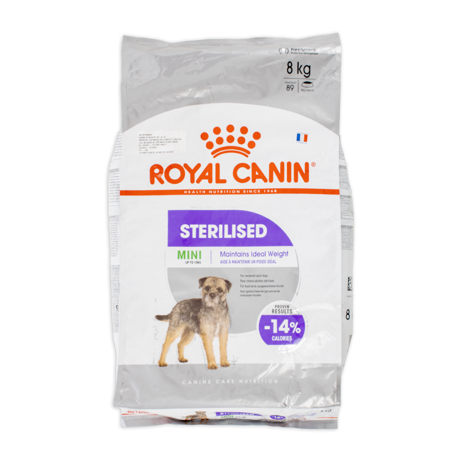 Alimento Para Perros Sterilised Mini ROYAL CANIN 8 Kg