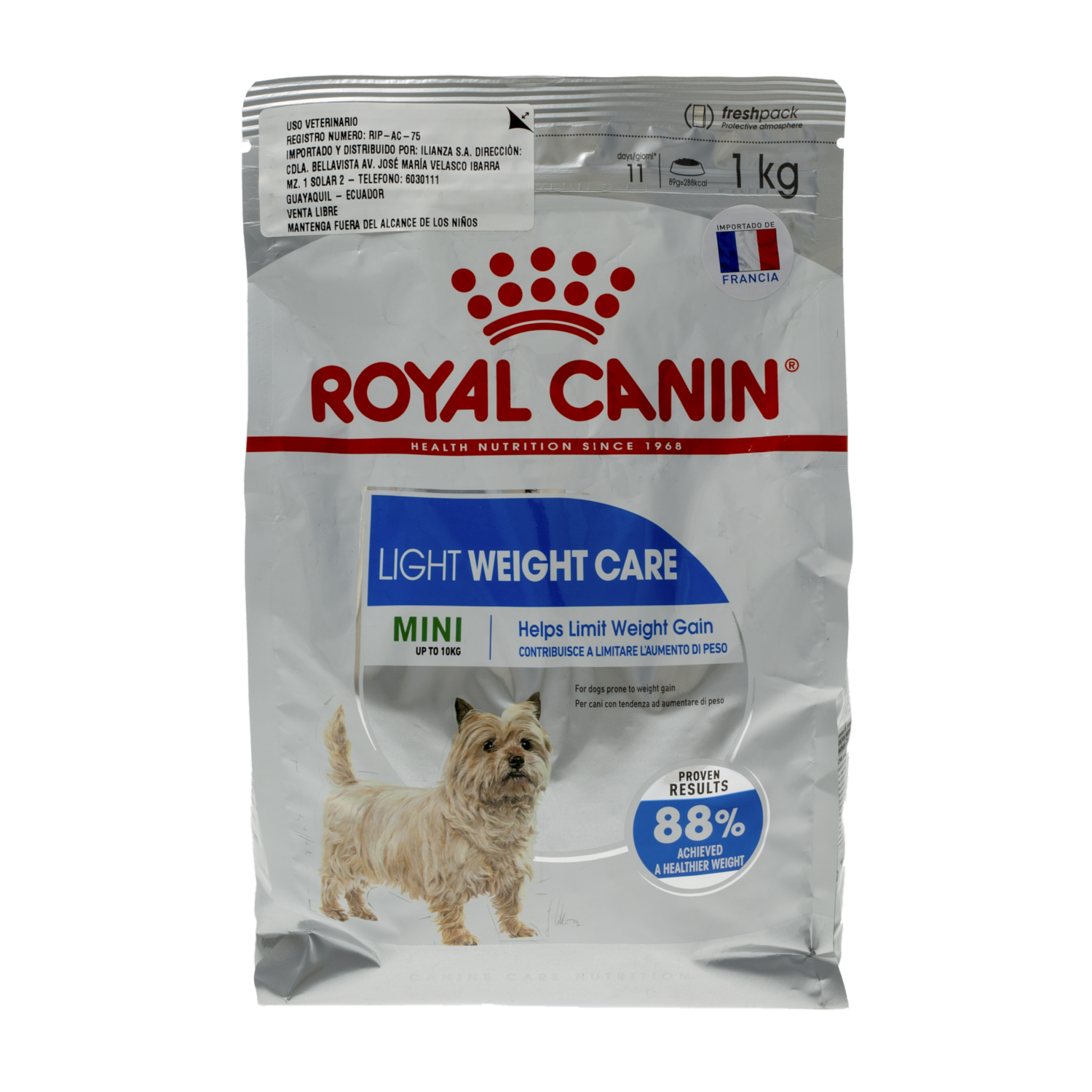 Alimento Para Perros Control Peso Mini ROYAL CANIN 1 Kg