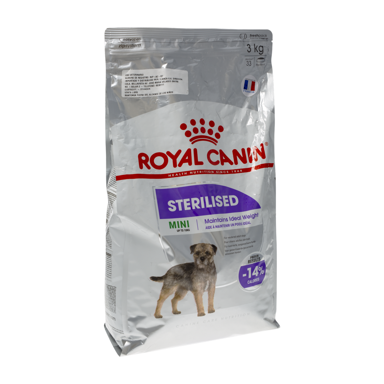 Alimento Para Perros Sterilised Mini ROYAL CANIN 3 Kg