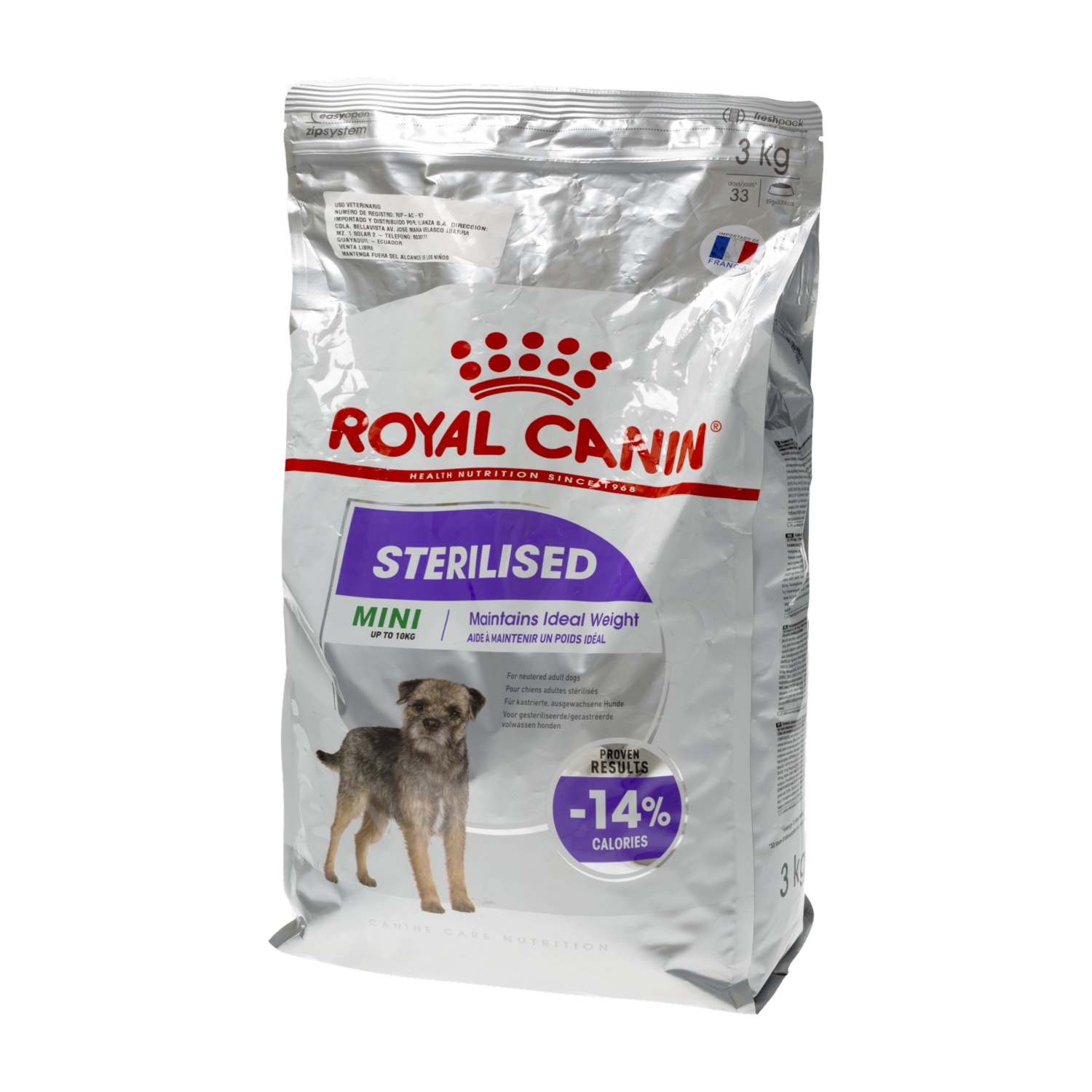 Alimento Para Perros Sterilised Mini ROYAL CANIN 3 Kg
