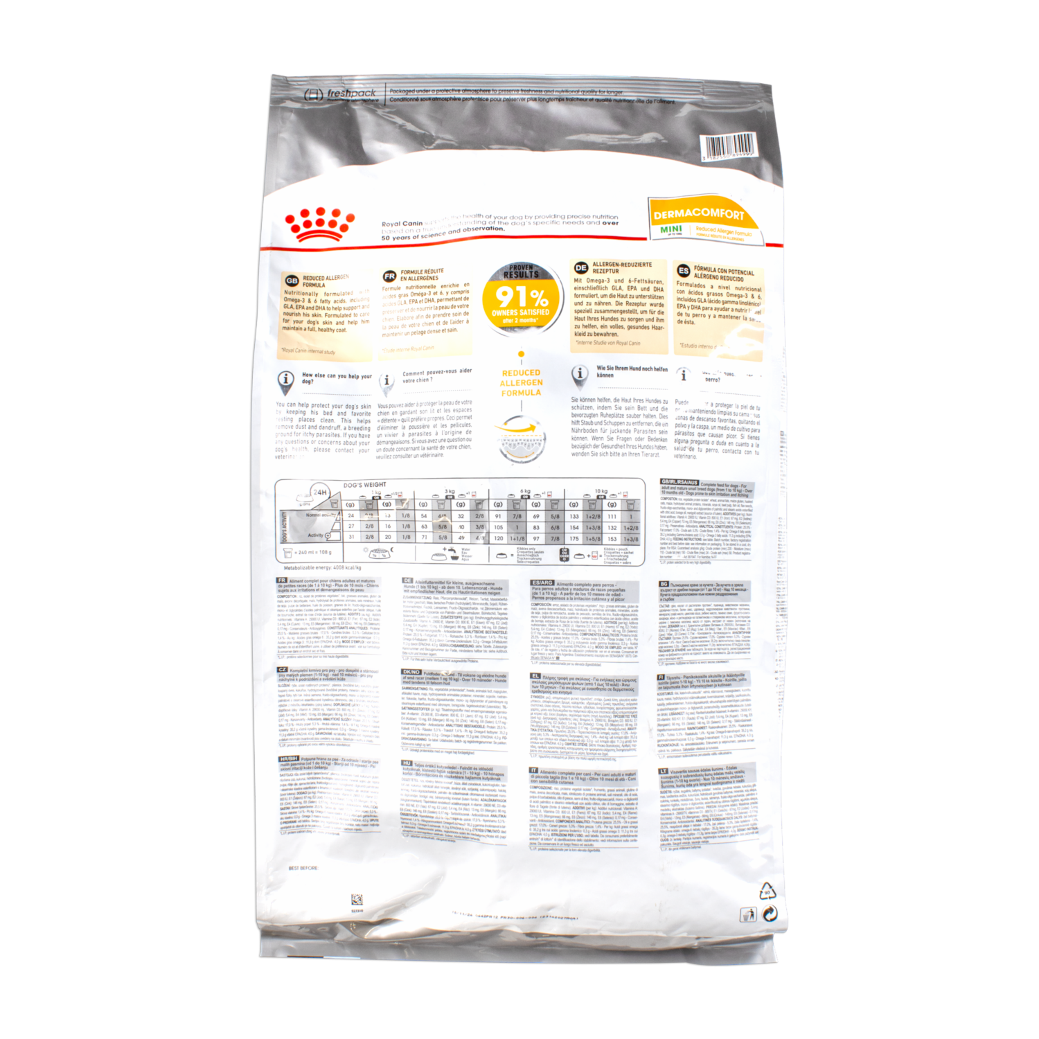 Alimento Para Perros Razas Mini Dermaconfort ROYAL CANIN 8 Kg