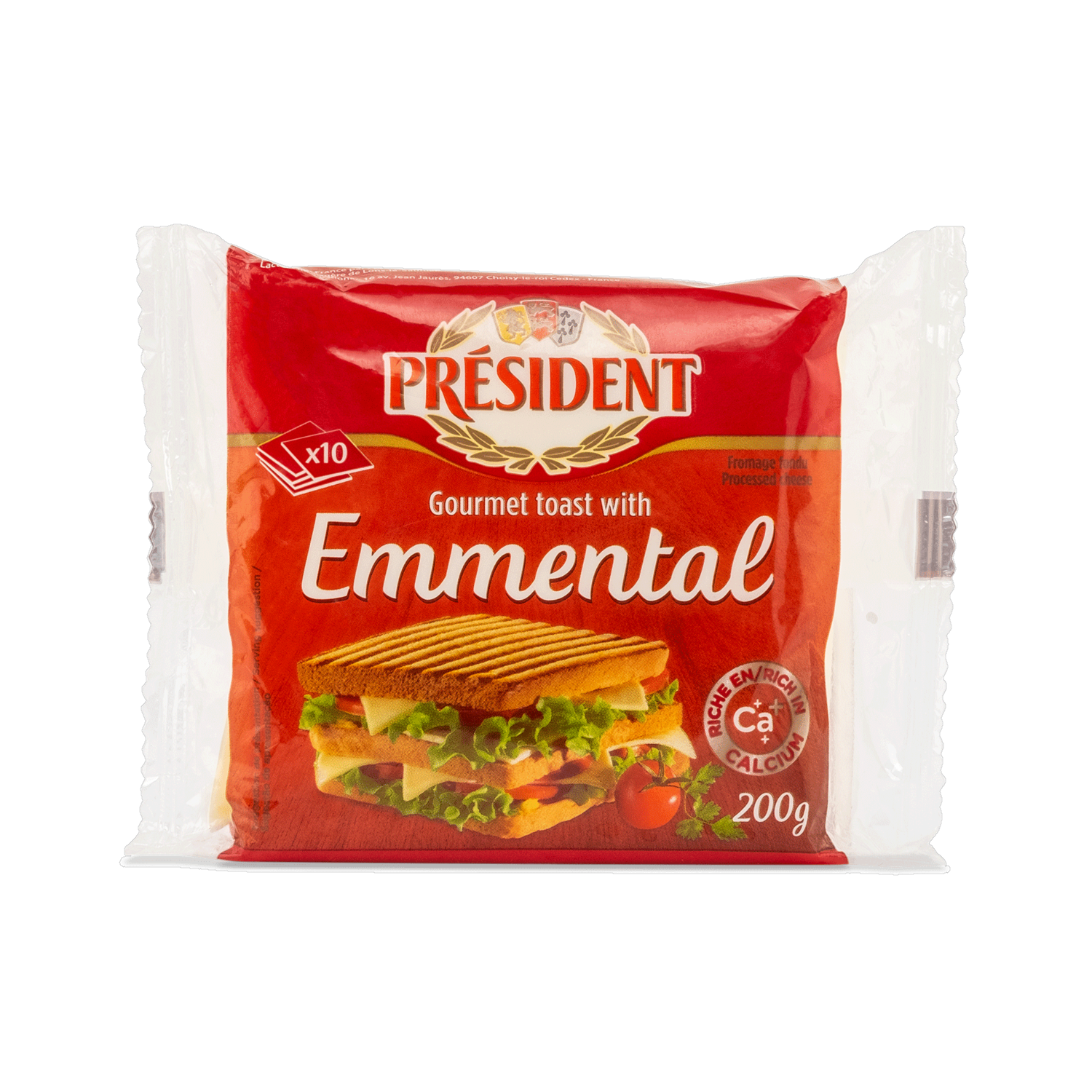 Queso Emmental Lonchas PRÉSIDENT 200 G