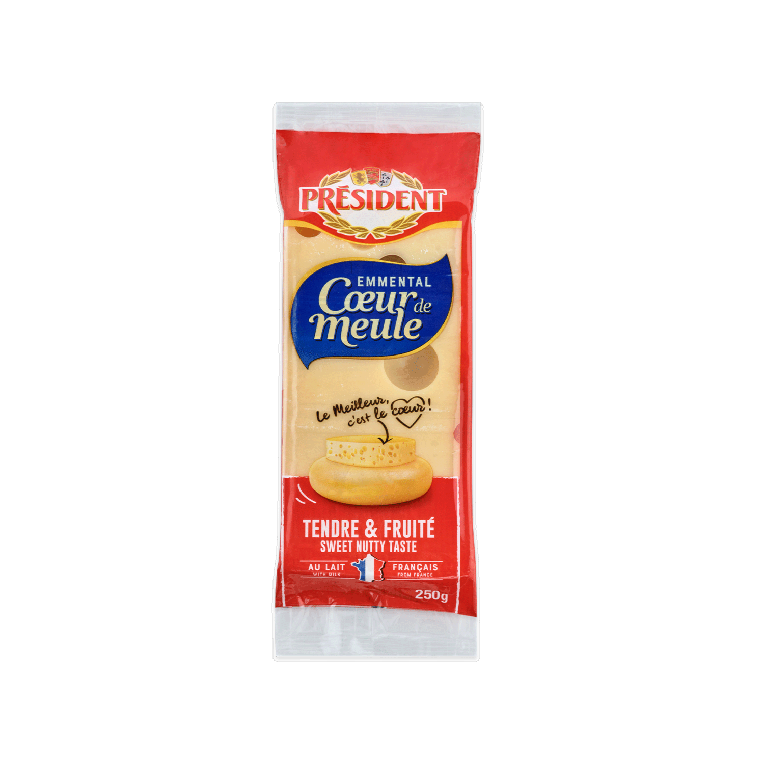 Queso Semi Maduro Emmental PRÉSIDENT 250 G