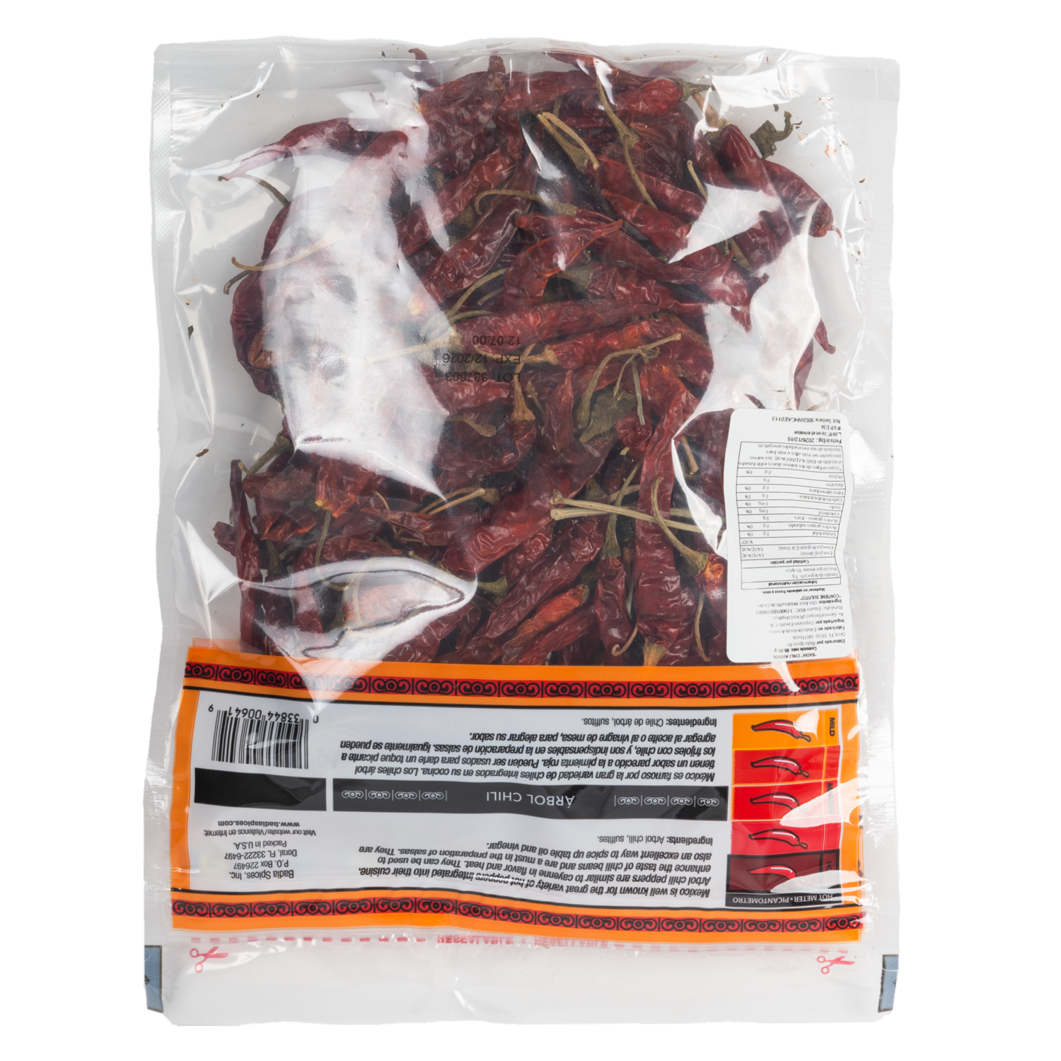 Chili Árbol BADIA 85.05 G