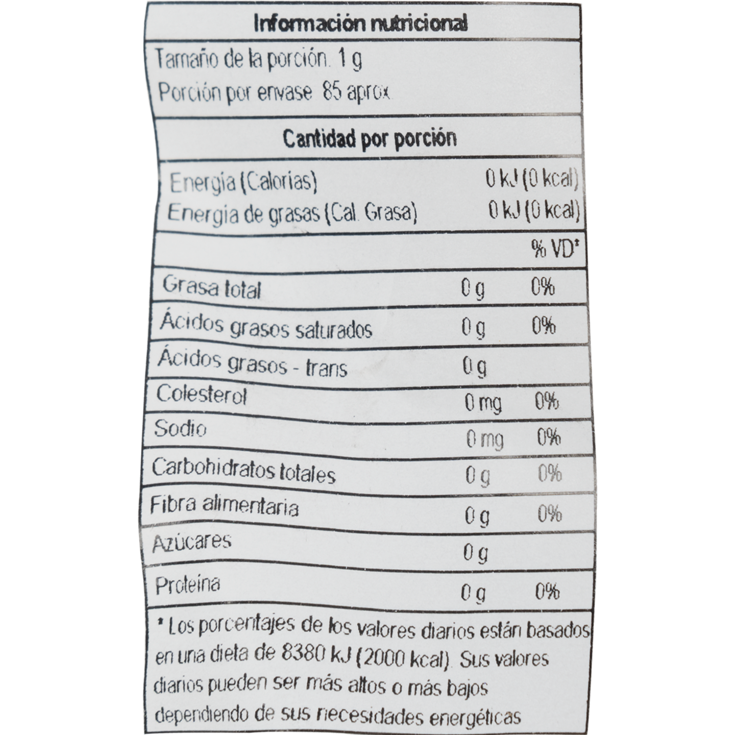 Chili Árbol BADIA 85.05 G