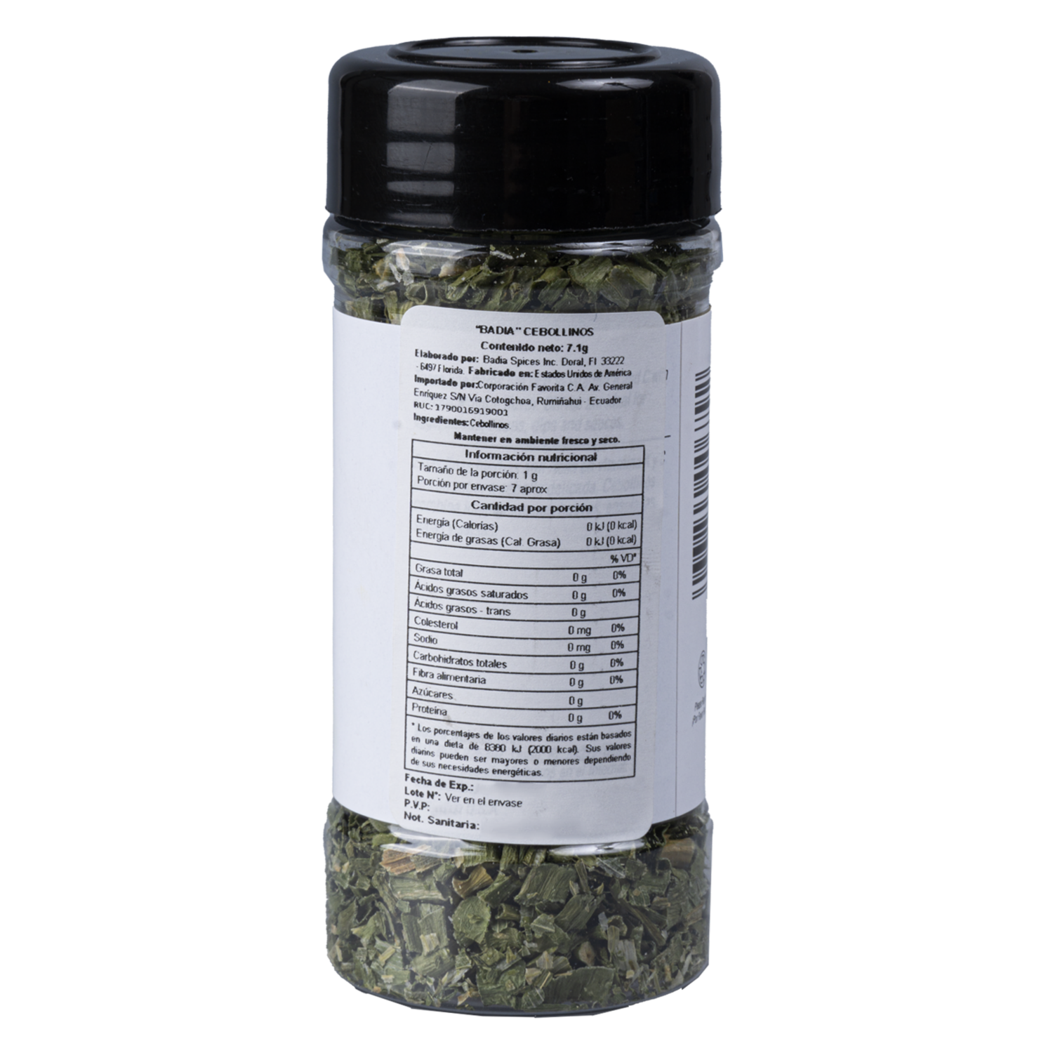 Cebollinos En Polvo BADIA 7 G