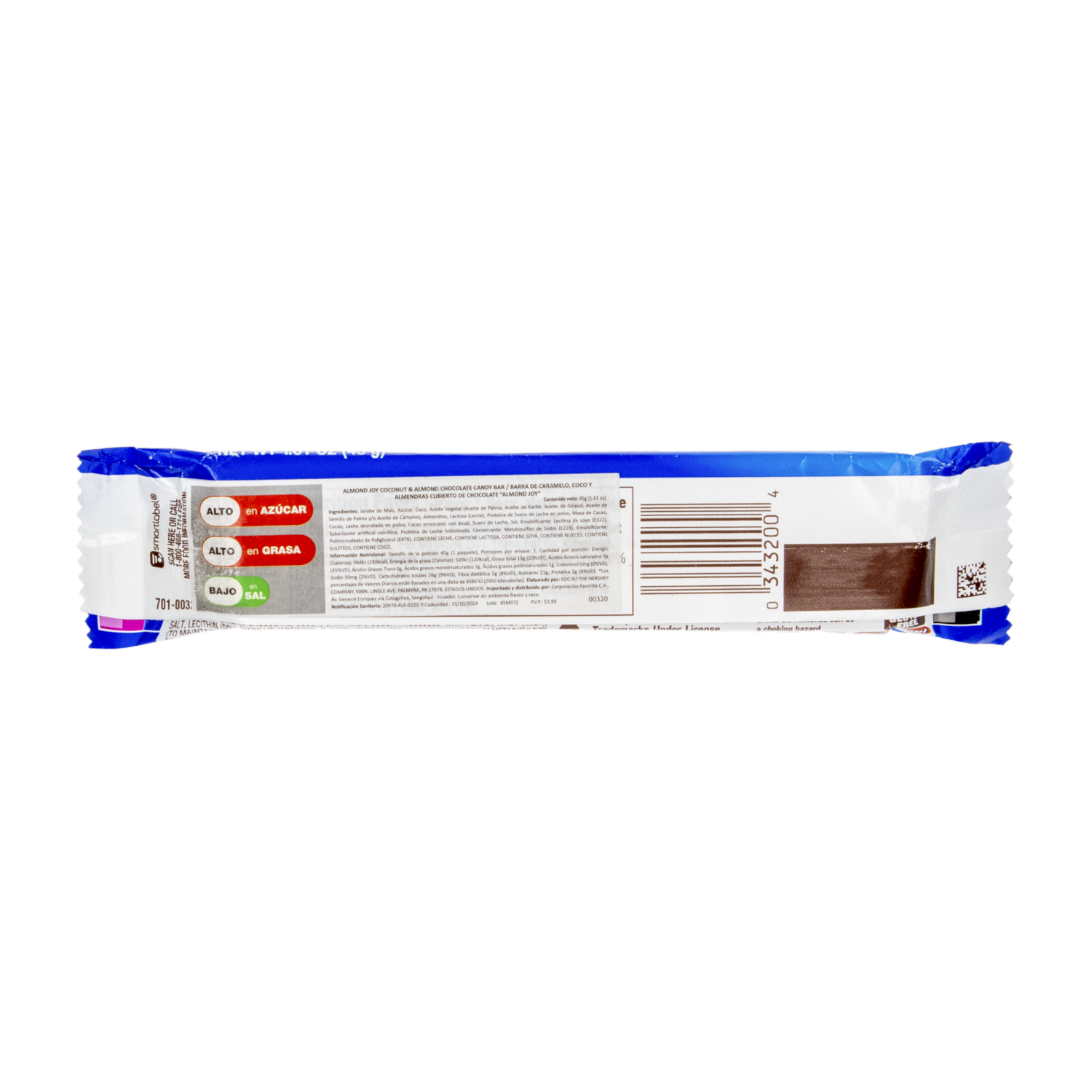 Chocolate Con Coco Y Almendras ALMOND JOY 46 G