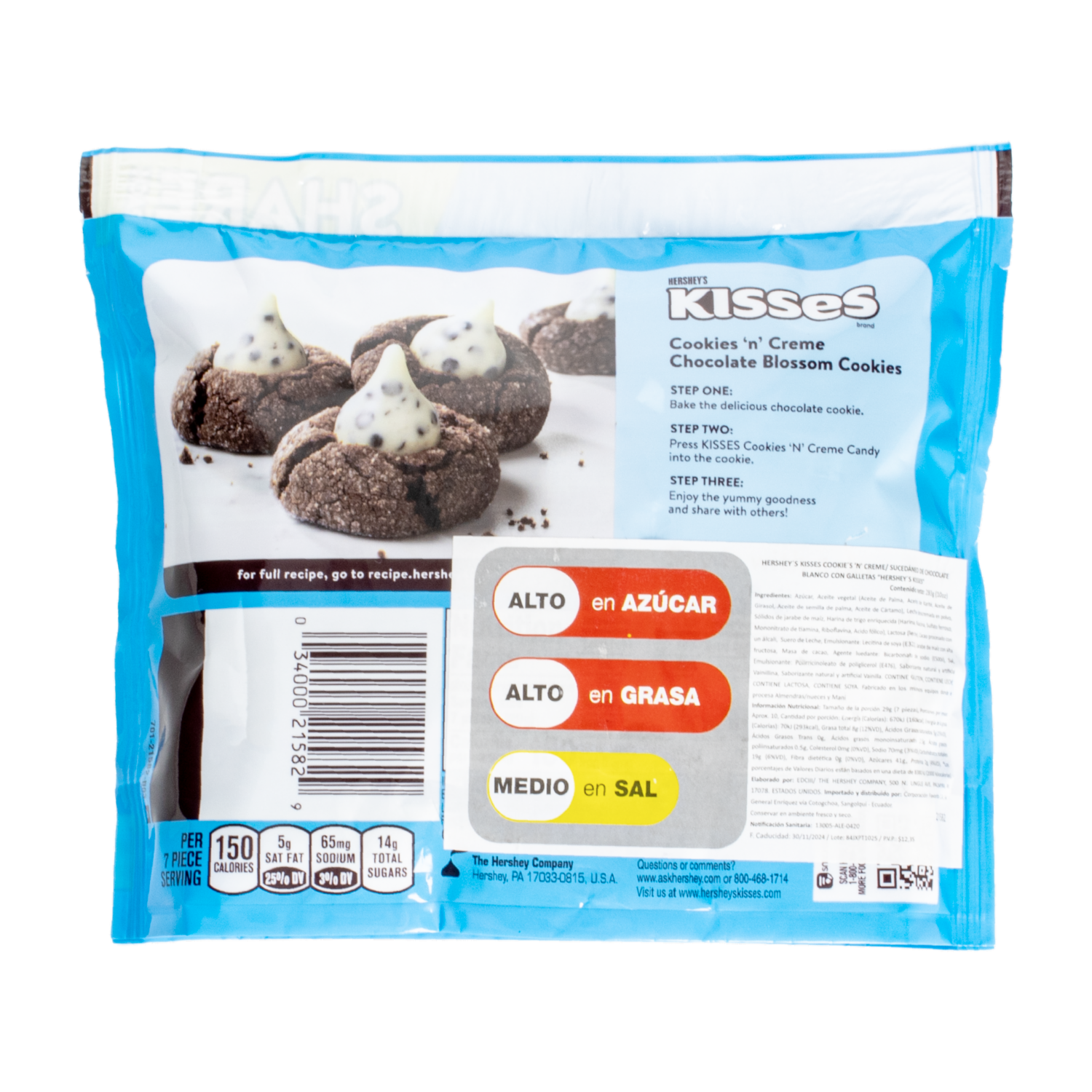 Chocolate Cookies´N´ Cream Kisses HERSHEY’S 283 G