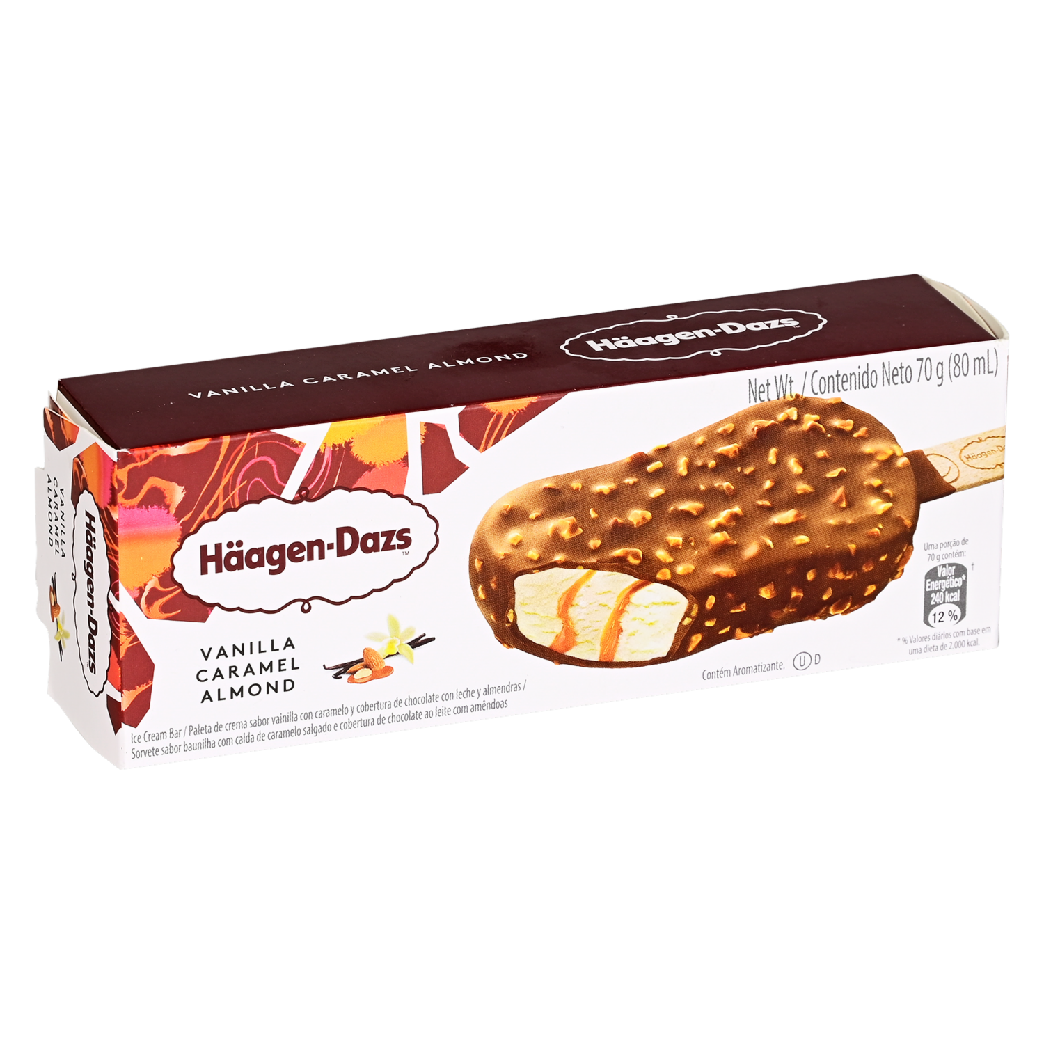 Helado Chocolate Con Leche Y Almendras HÄAGEN-DAZS 80 ml