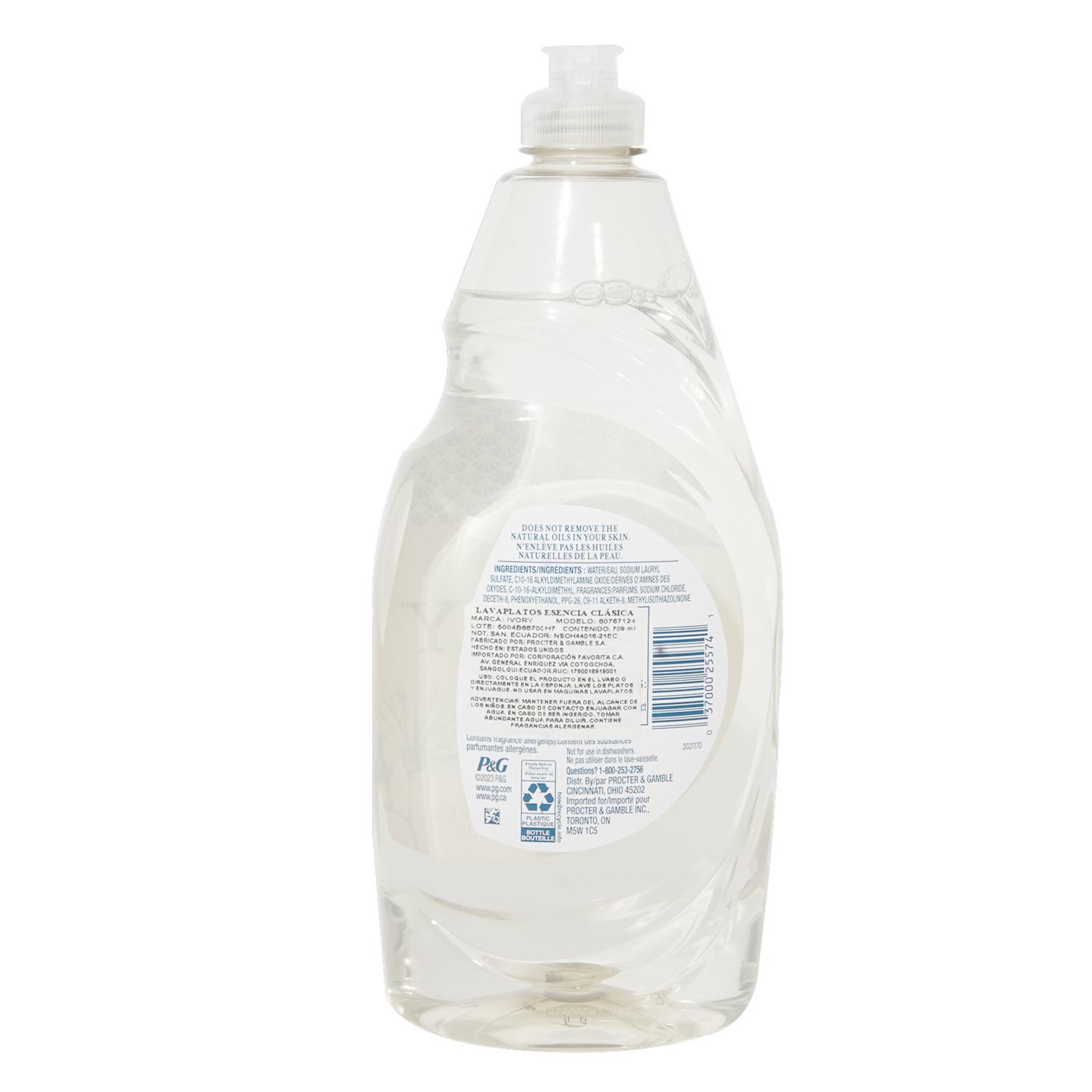 Lavavajillas Liquido Ultra Clasic Original IVORY 709 Ml
