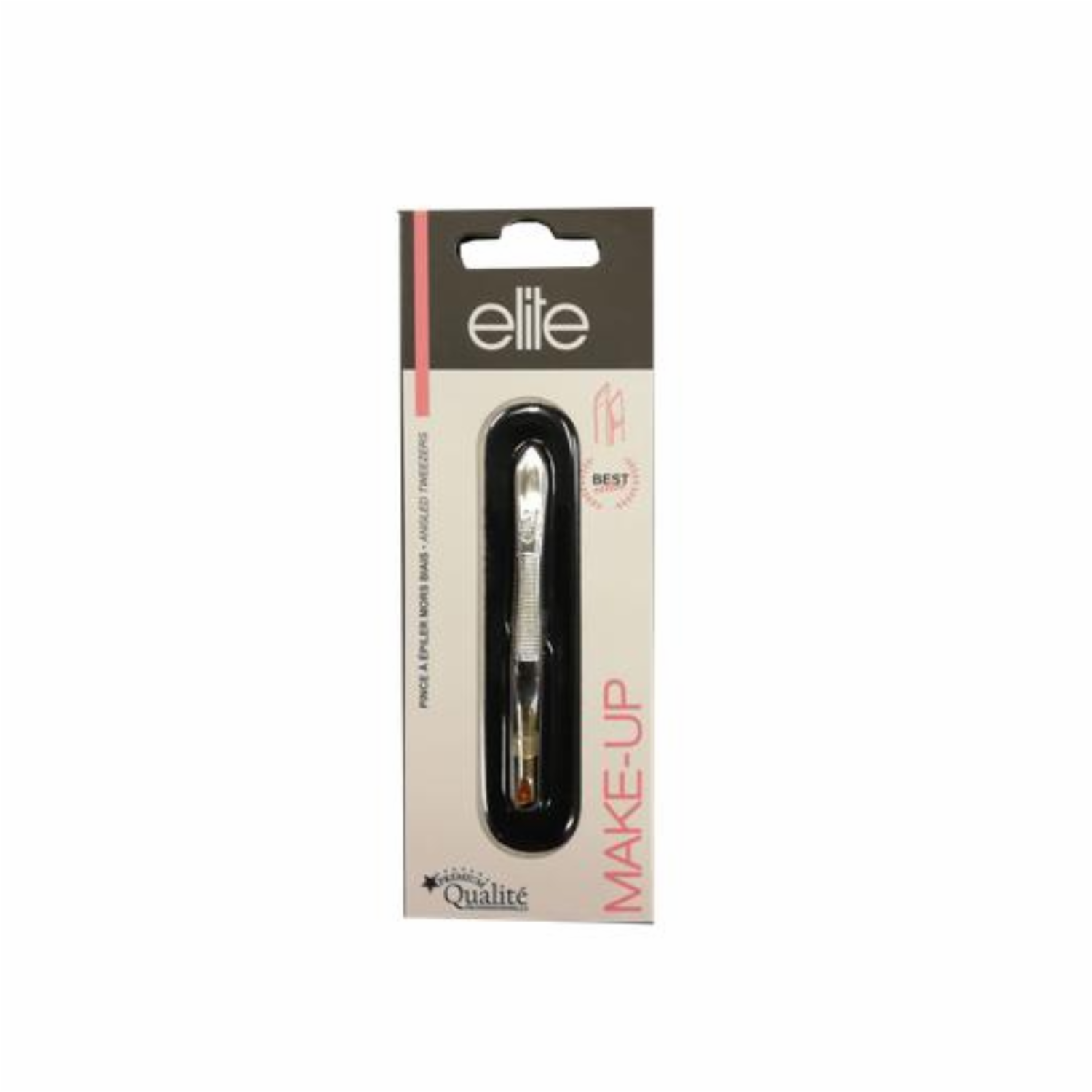 Pinza Depiladora De Cejas Con Punta De Oro ELITE Y Acero Inoxidable