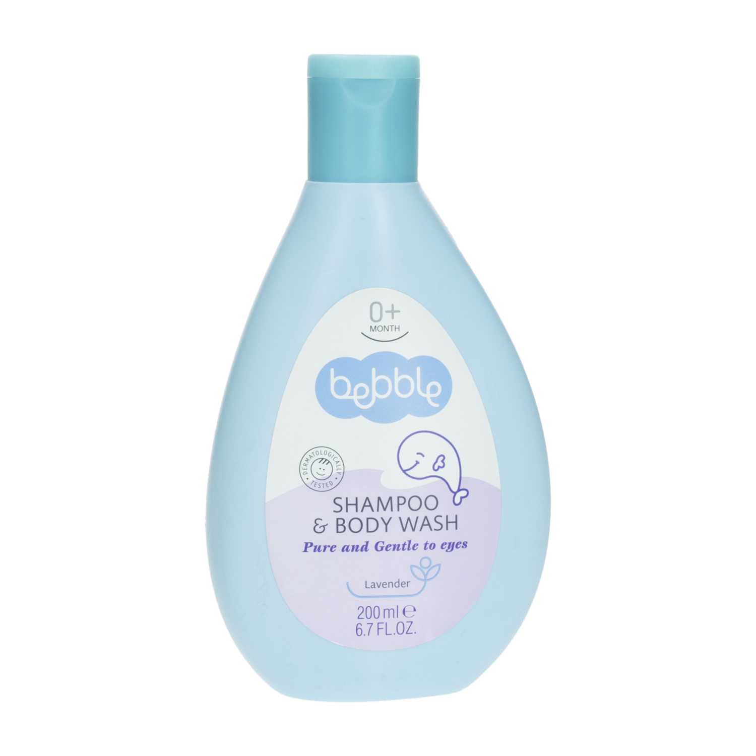 Shampoo Y Body Wash Infantil Fragancia Lavanda BEBBLE 200 Ml