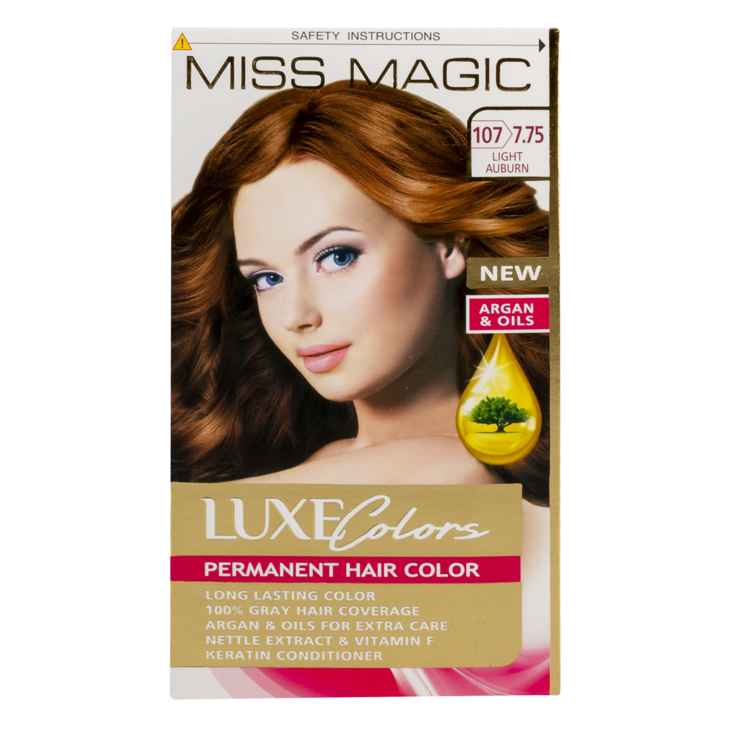 Tinte De Cabello Luxe Colors Castano Claro 7.75 MISS MAGIC Colors Castano Claro 7.75
