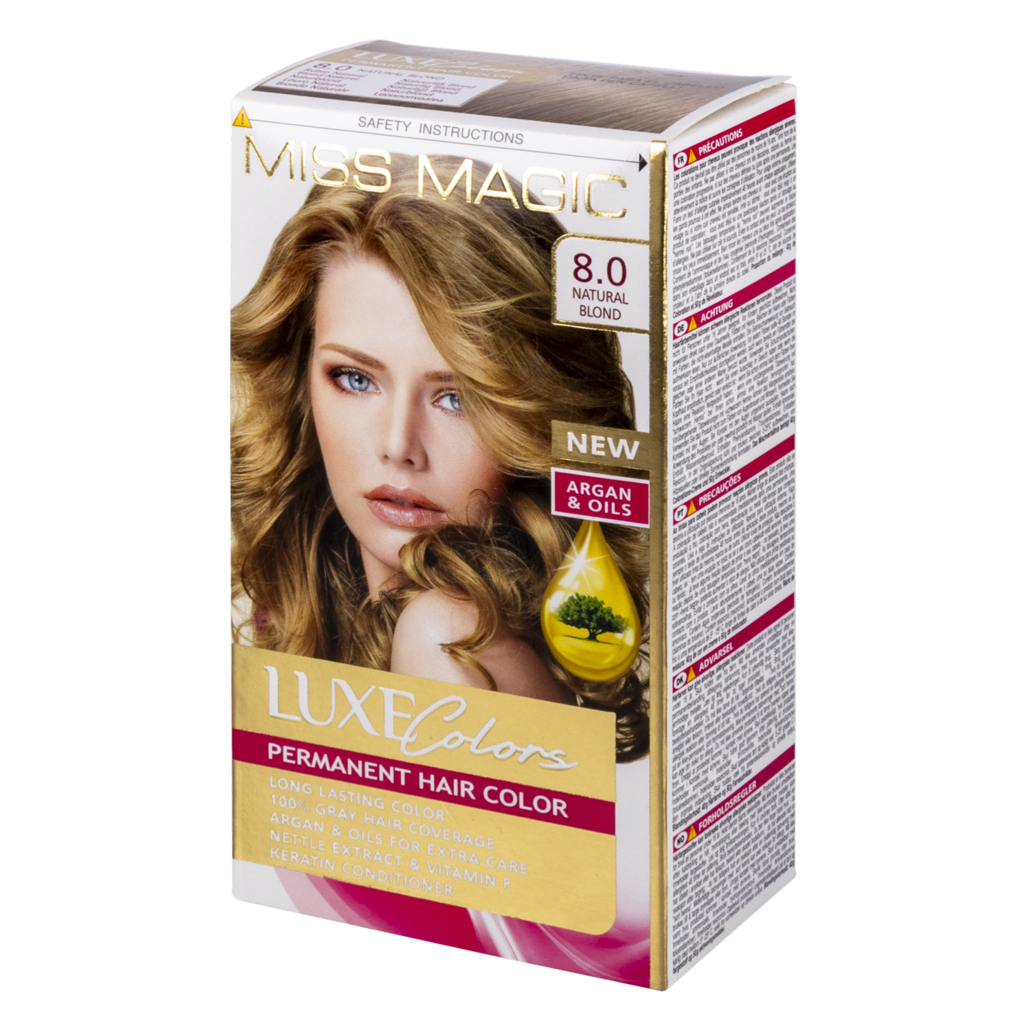 Tinte De Cabello Luxe Colors Rubio Natural 8.0 MISS MAGIC Colors Rubio Natural 8.0
