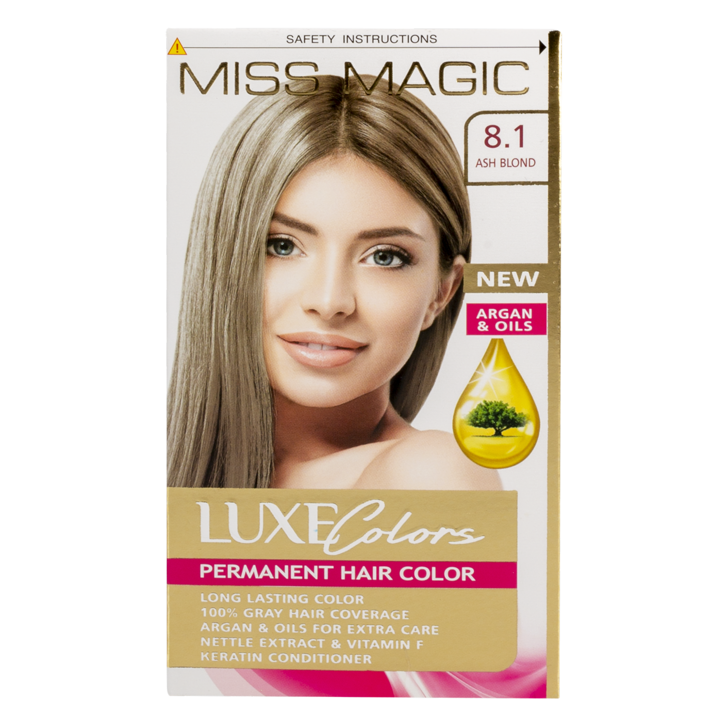 Tinte De Cabello Luxe Colors Rubio Cenizo 8.1 MISS MAGIC Colors Rubio Cenizo 8.1