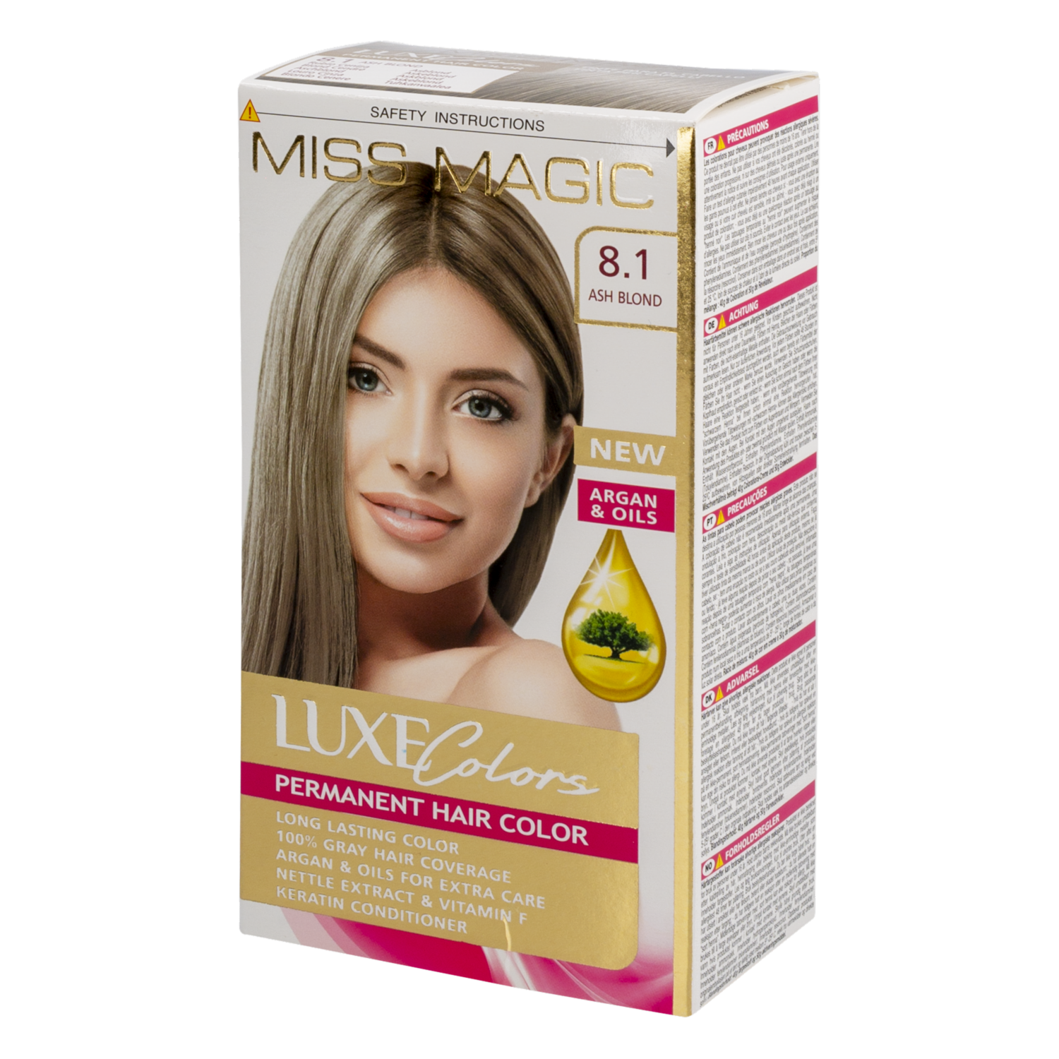 Tinte De Cabello Luxe Colors Rubio Cenizo 8.1 MISS MAGIC Colors Rubio Cenizo 8.1