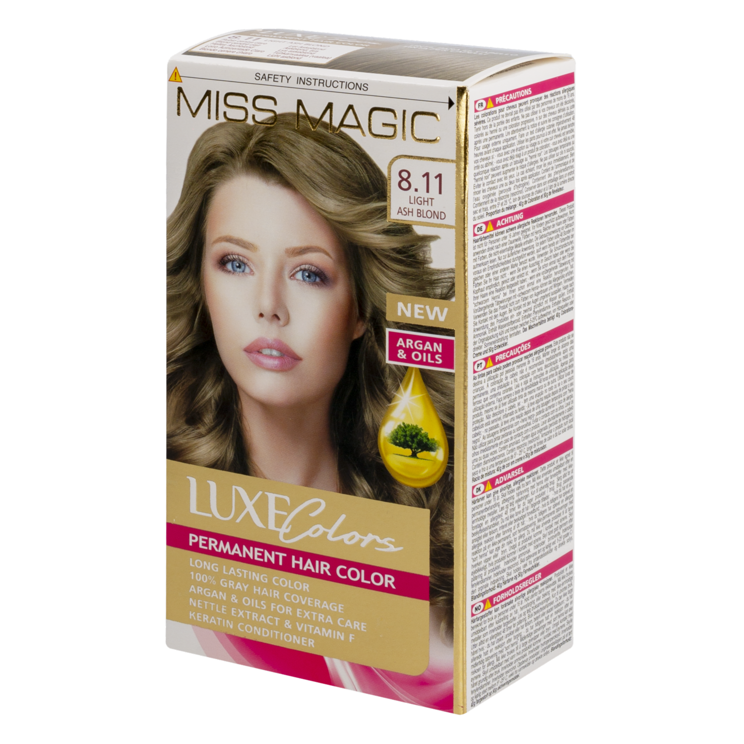 Tinte De Cabello Luxe Colors Rubio Cenizo Claro 8.11 MISS MAGIC Colors Rubio Cenizo Claro 8.11