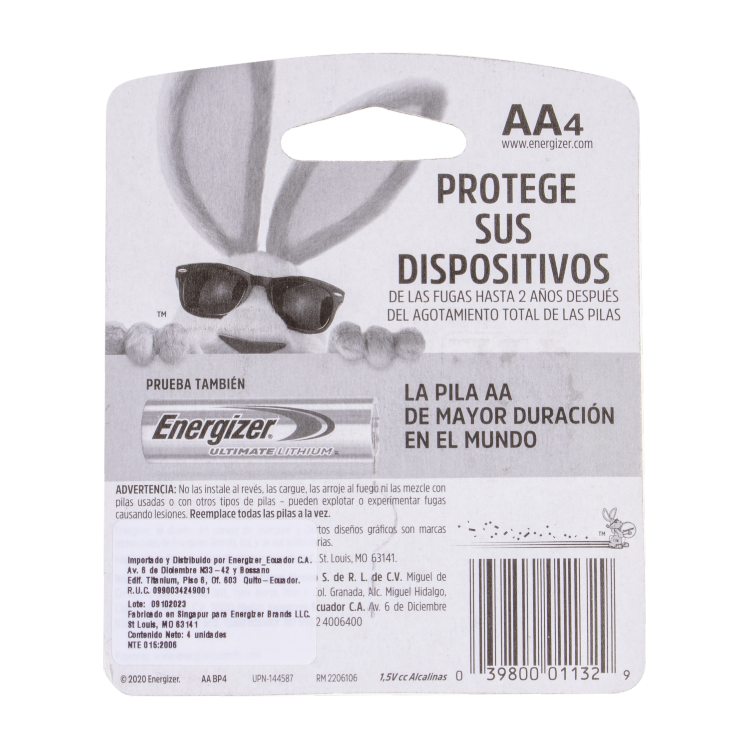 Pilas AA ENERGIZER X 4 Uds