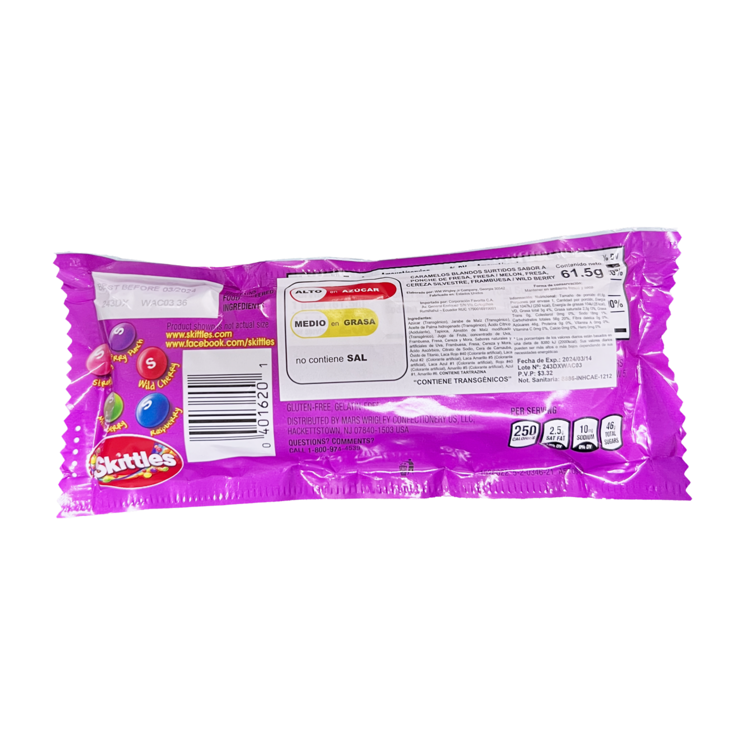 Caramelos Masticables Wild Berry SKITTLES Taco