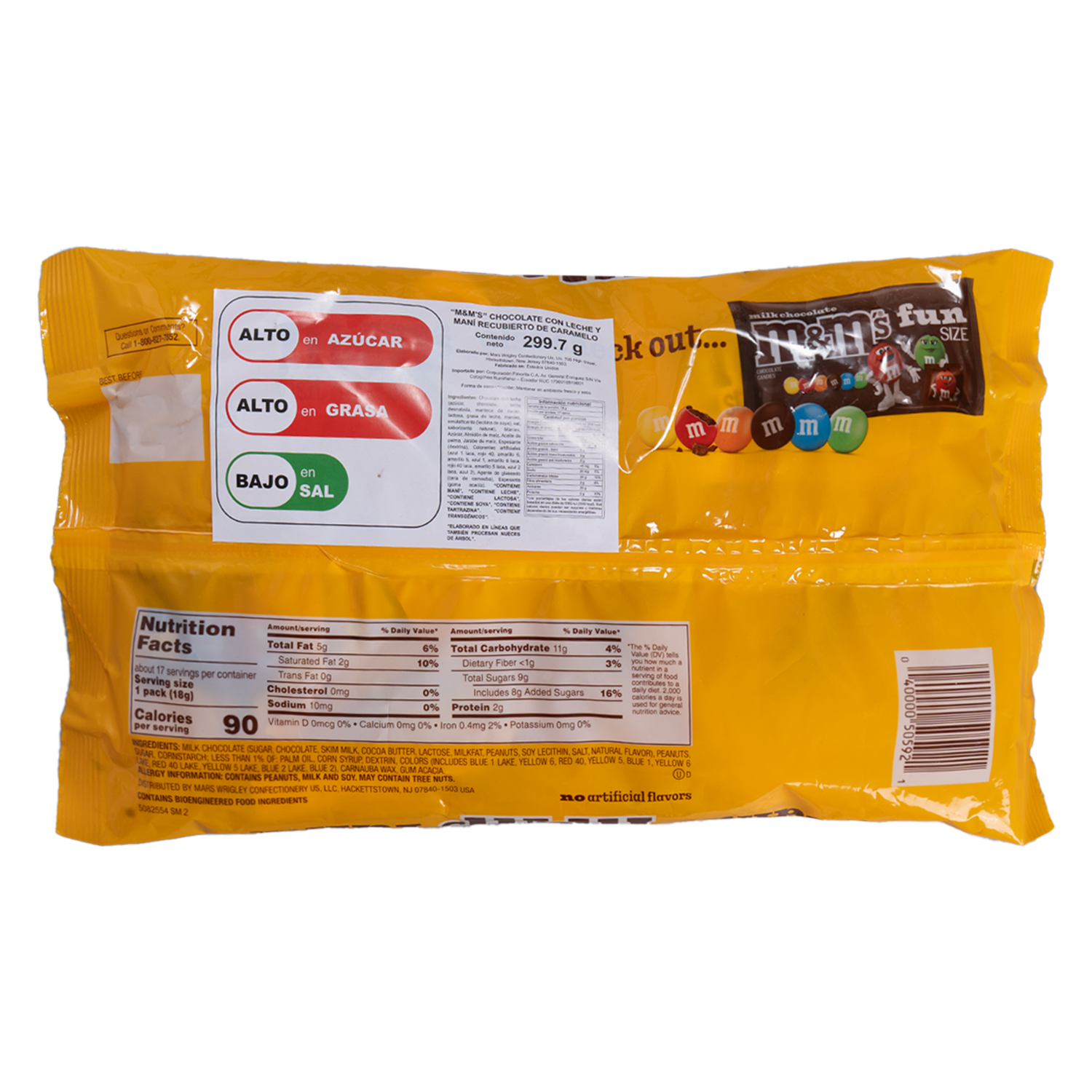 Chocolate Con Maní M&M’S Funda