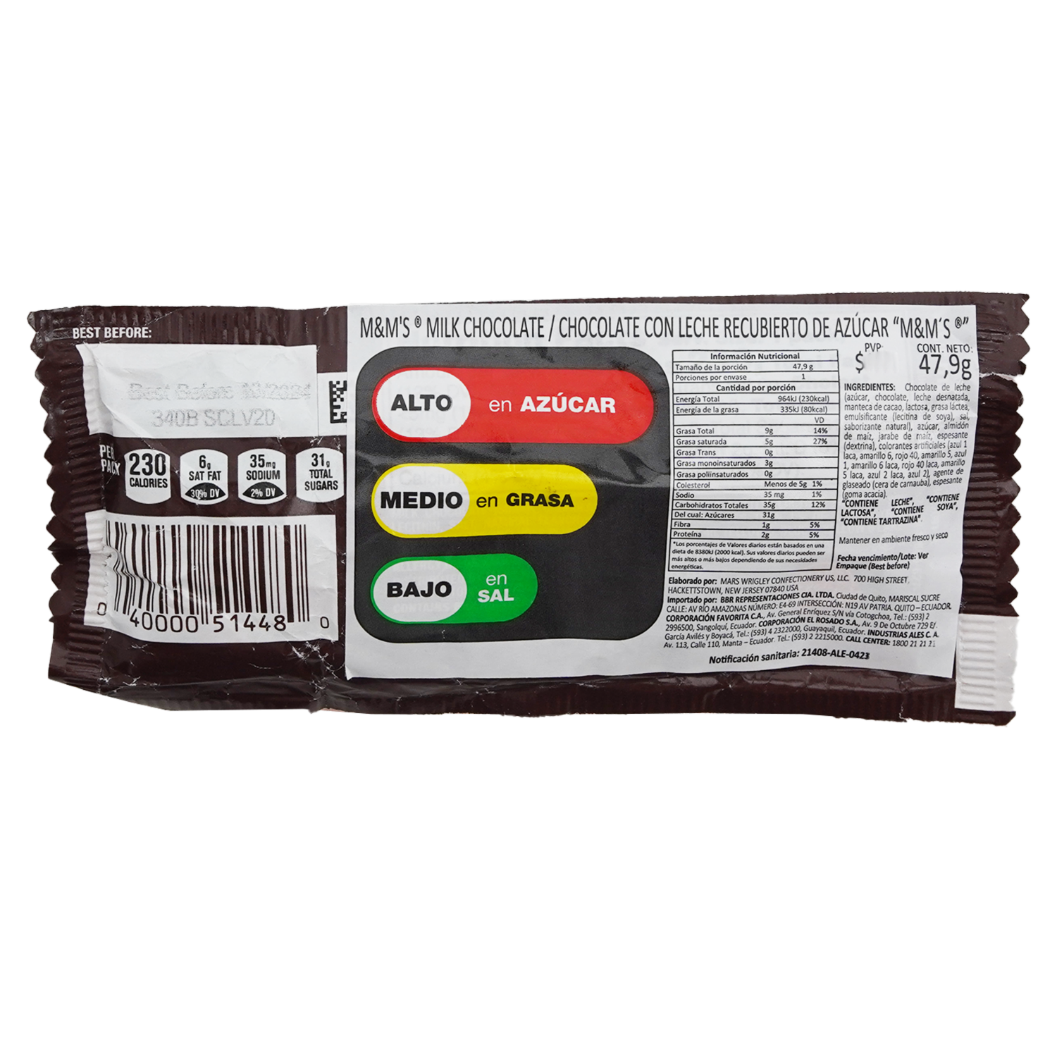 Chocolate Botón M&M’S 47 G