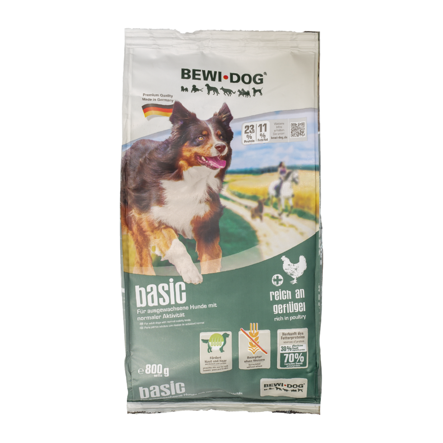 Alimento Para Perros Adultos Razas Grandes Basic BEWI DOG 800 G