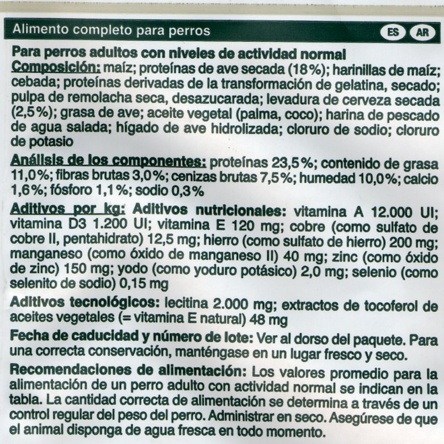 Alimento Para Perros Adultos Razas Grandes Basic BEWI DOG 800 G