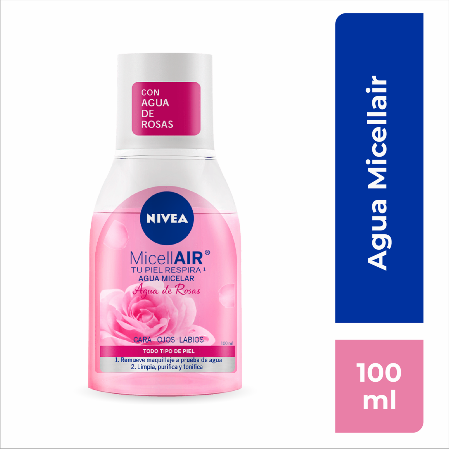 Agua Micelar De Rosas NIVEA 100 Ml