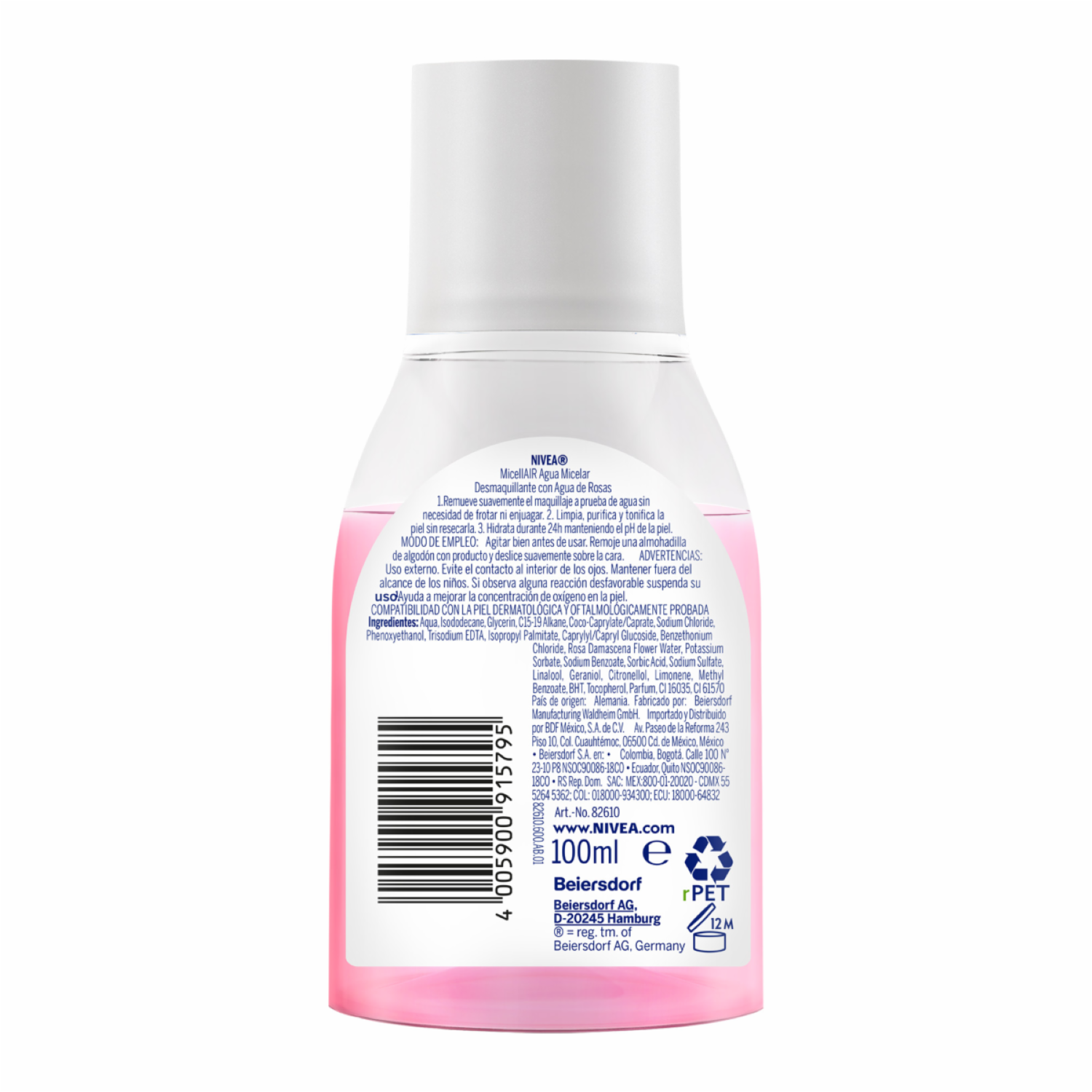 Agua Micelar De Rosas NIVEA 100 Ml