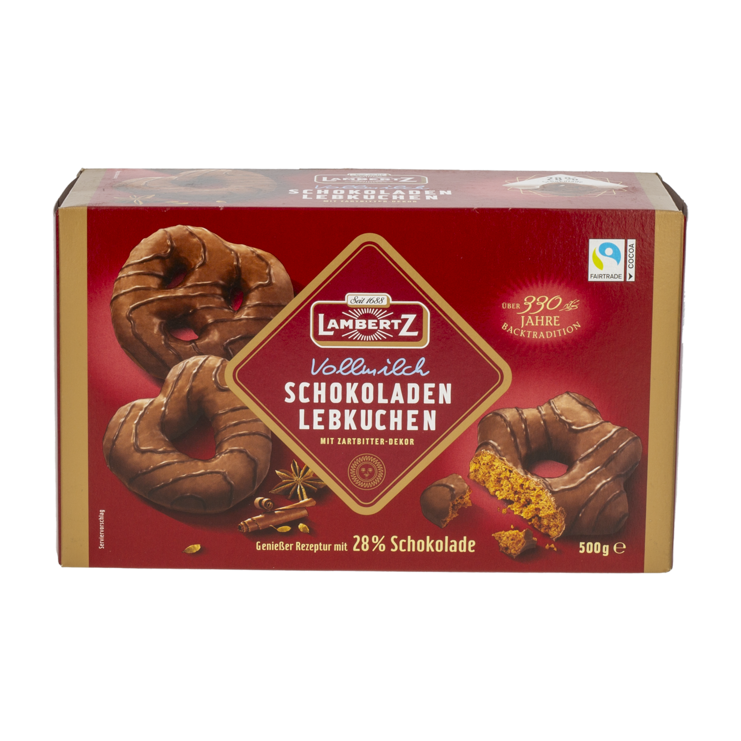 Galletas Dulces De Chocolate Con Jengibre LAMBERTZ 500 G