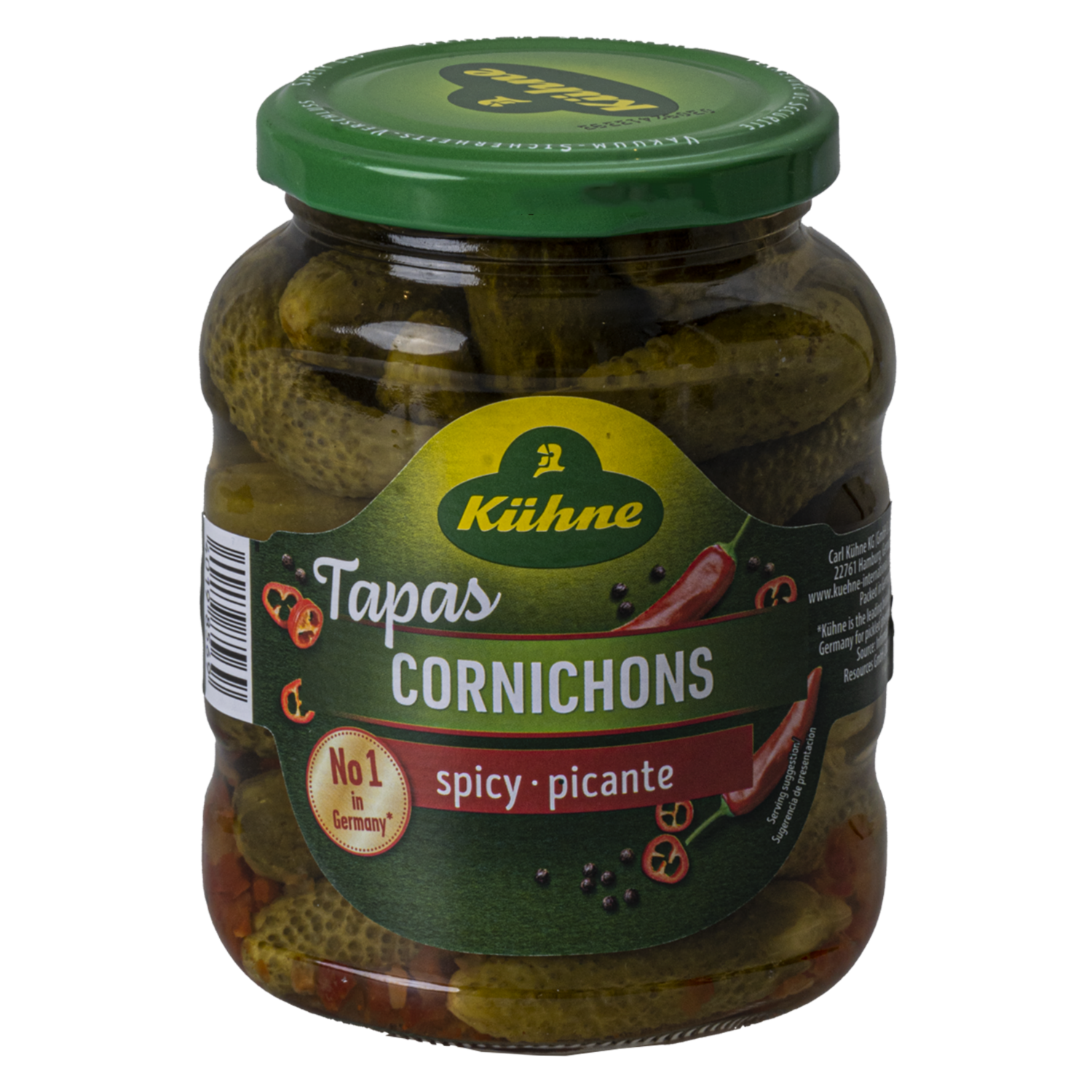 Pepinillos Picantes Bocaditos KÜHNE 330 G