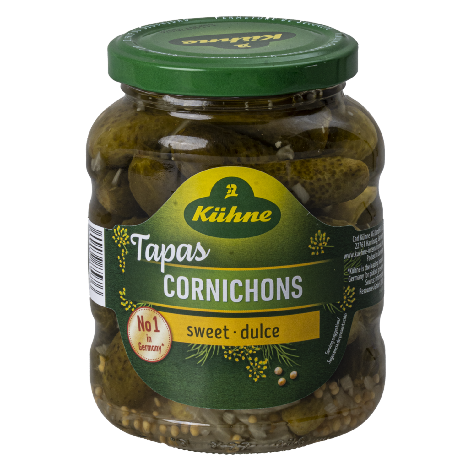 Pepinillos Dulces Bocaditos KÜHNE 330 G
