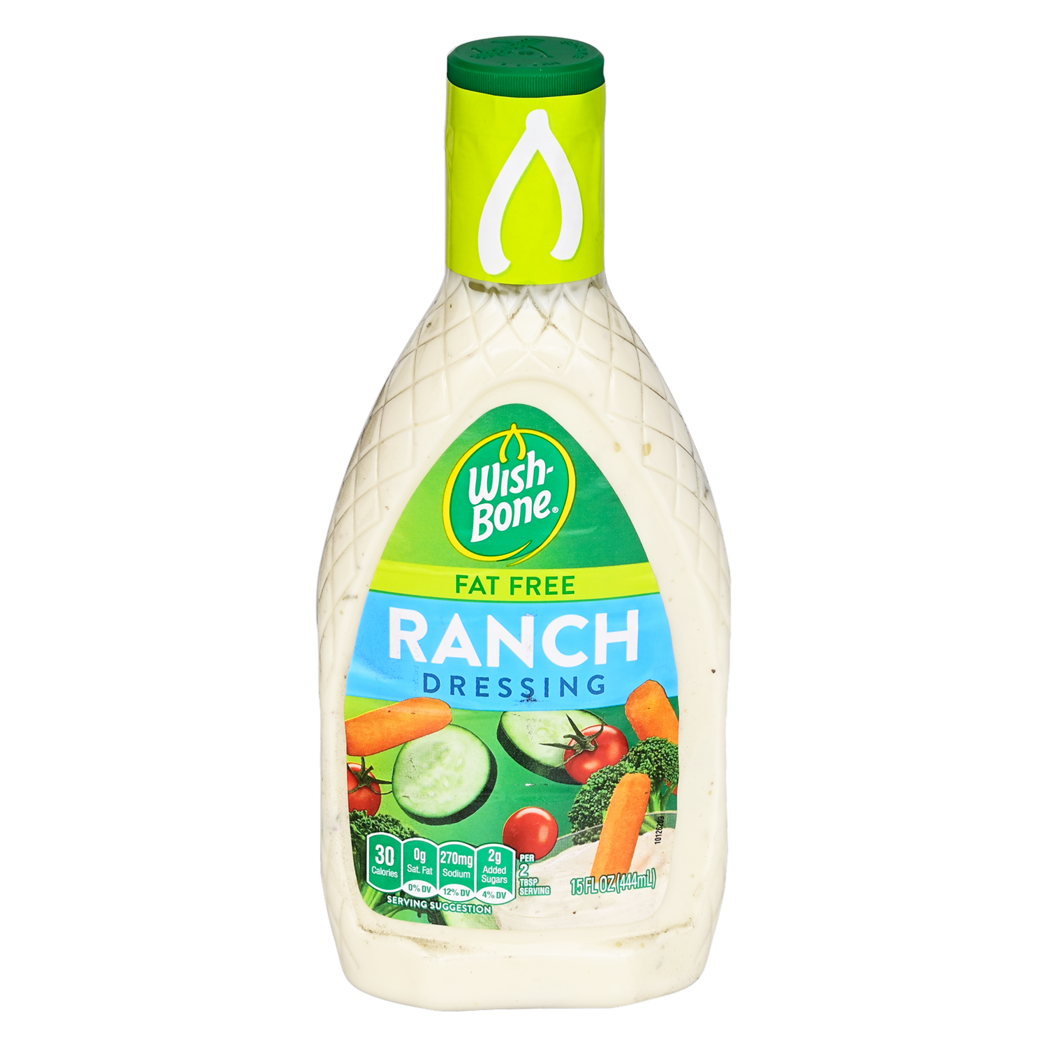 Aderezo Ranchero Libre De Grasa WISH BONE 444 ml