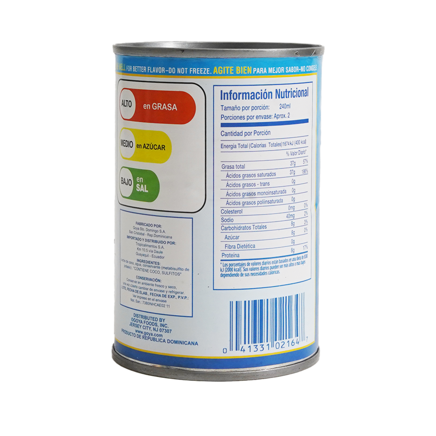 Leche De Coco Enlatada GOYA 400 Ml