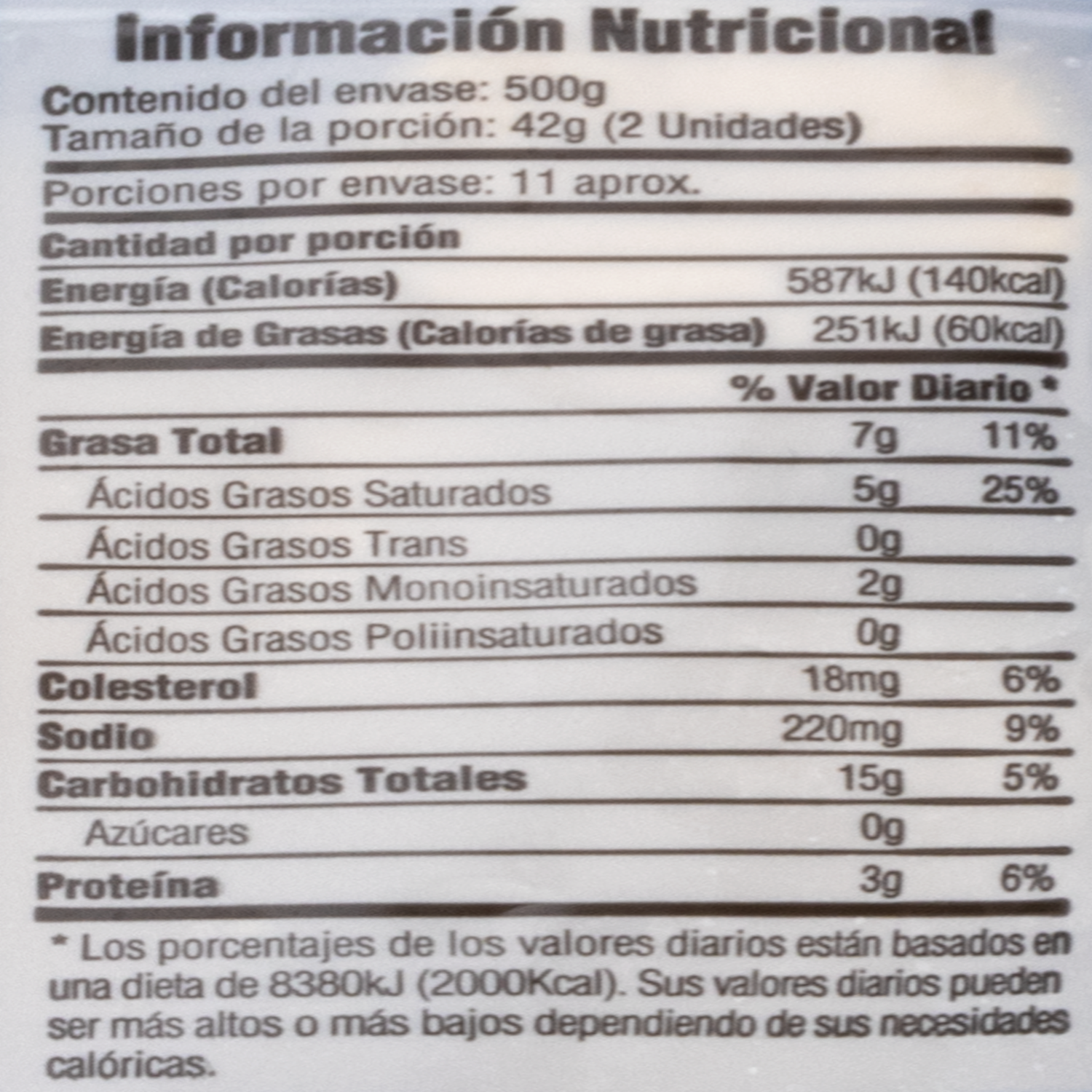Pan De Yuca Congelado Con Queso FACUNDO 500 G