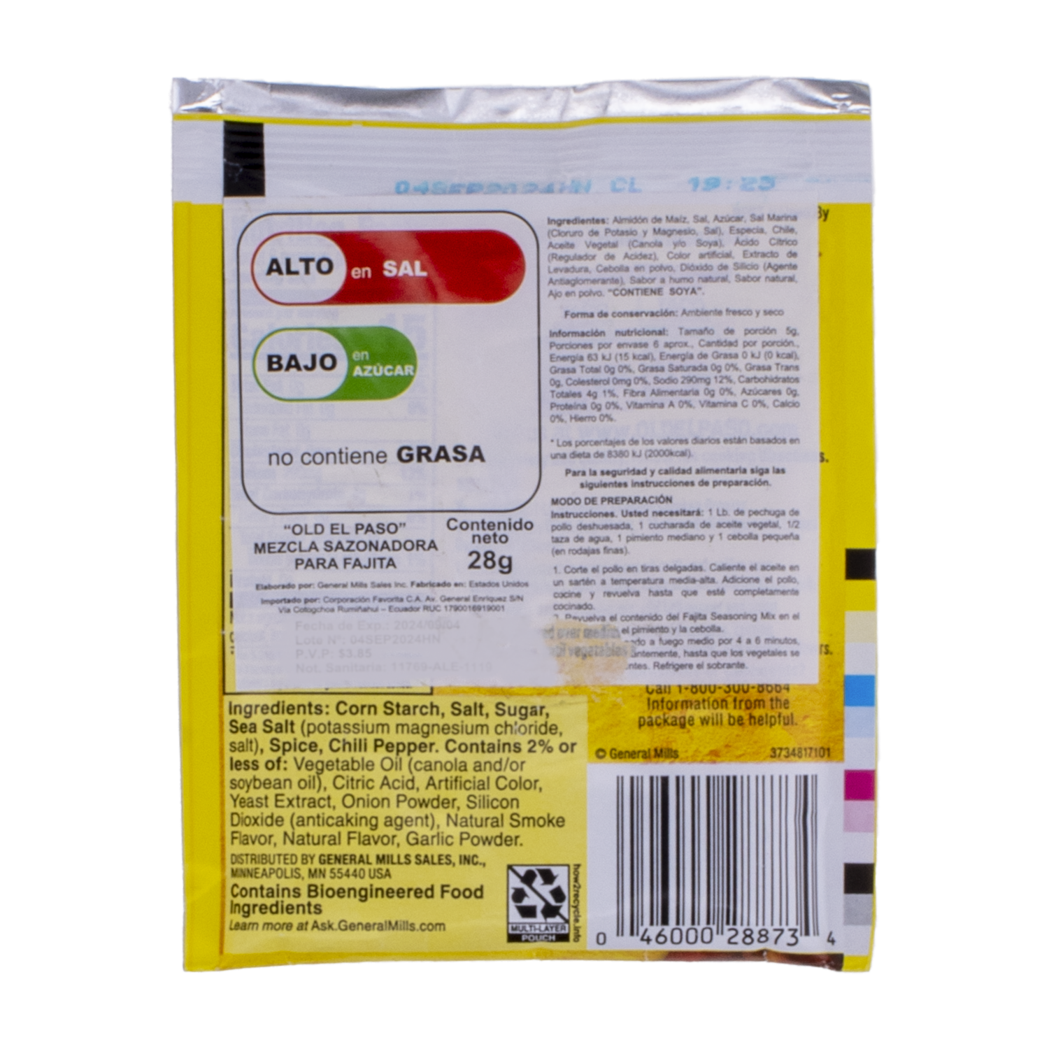 Sazonador Mezcla Para Fajita OLD EL PASO 28 G